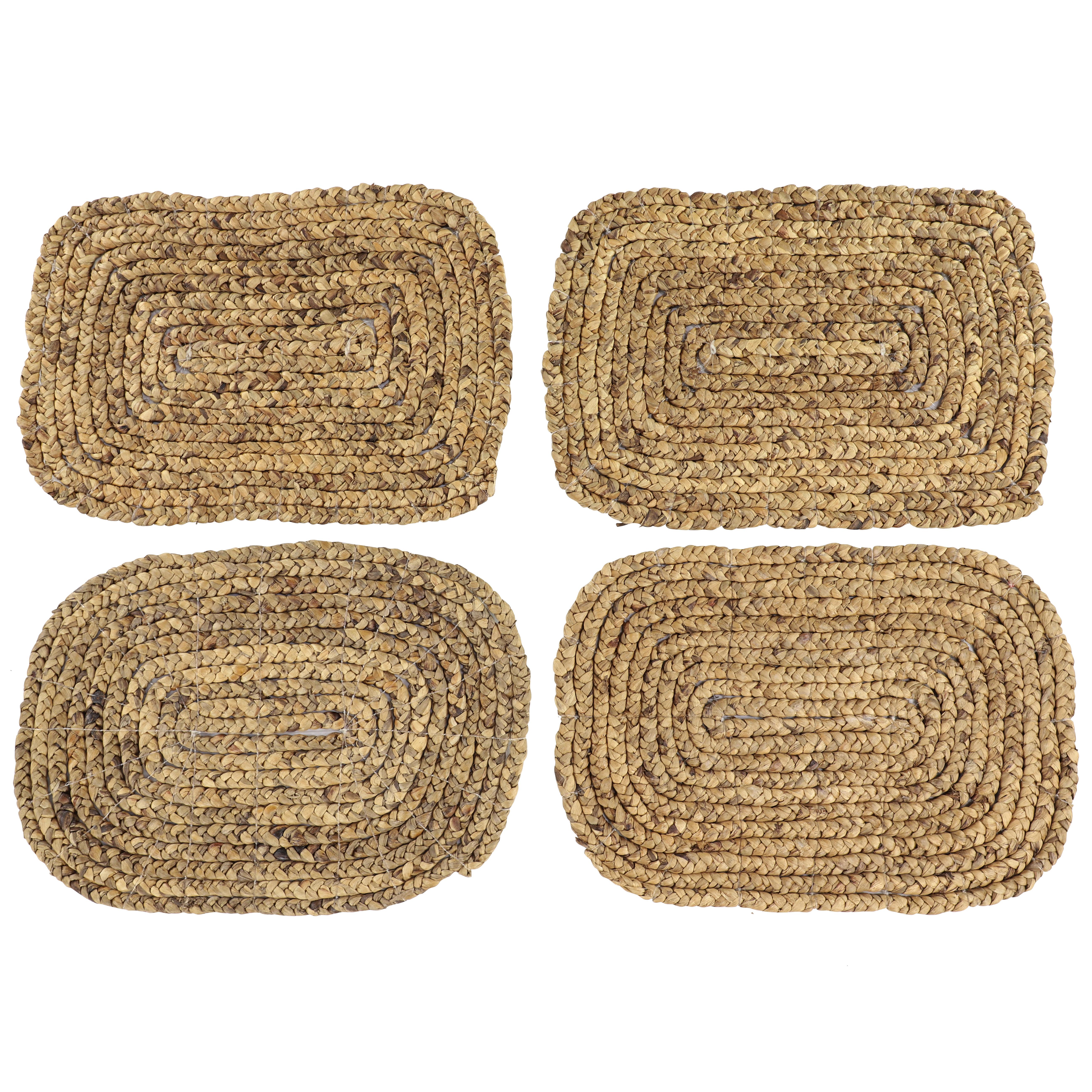 Brown Dried Plant  Place Setting Accessories, Set of 4 20"W