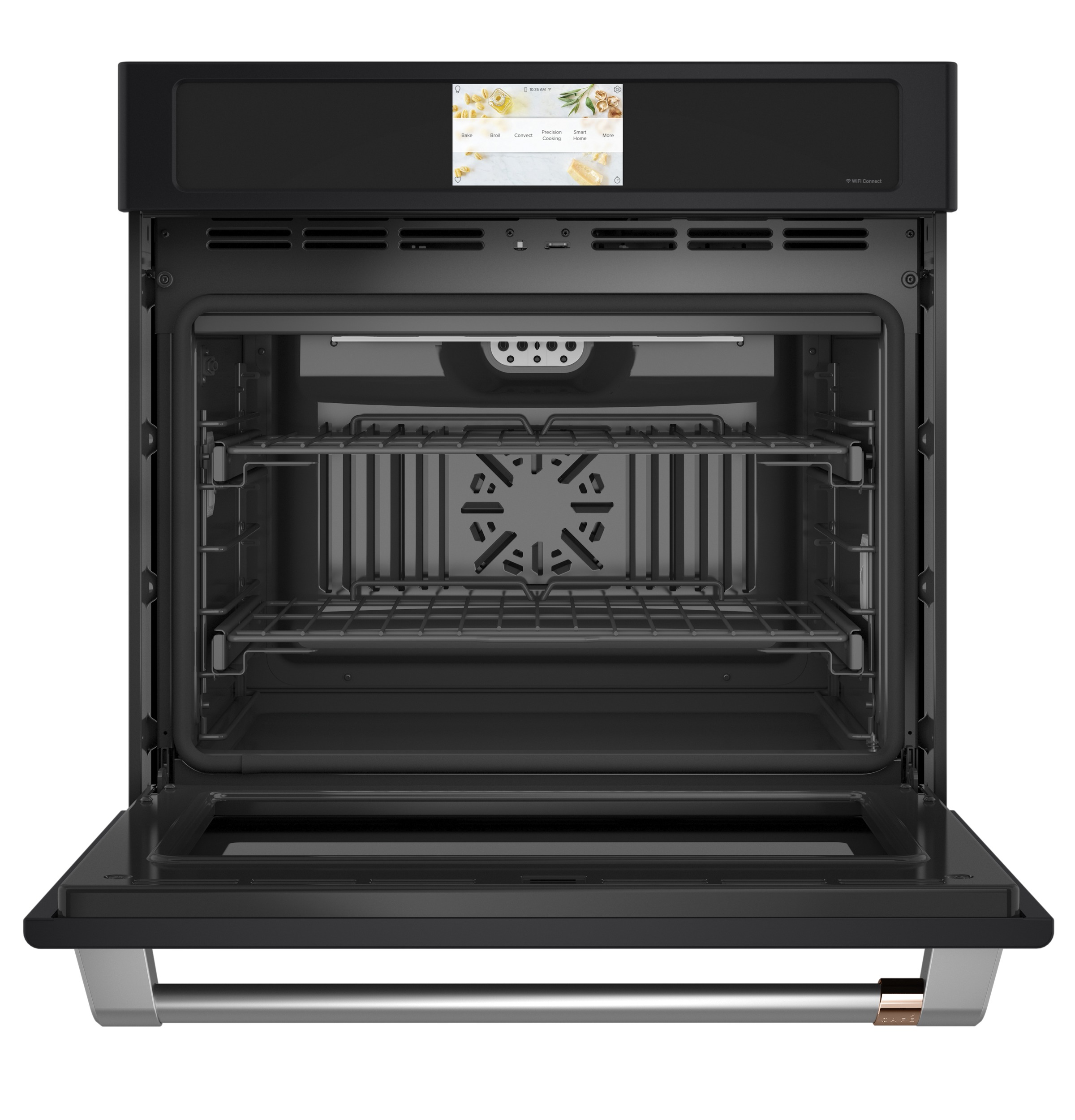 30" Width — Slf & Stm Cln — Conv Oven — 7" Full-Clr Tch LCD Scrn — 2x Roller Rck, Meat Prb — Prec Ckg, Hot-Air Fry, Stm-Assist — ADA Compliant — Connectable via built-in WiFi — Est Drop Date = JUN-26 view 4
