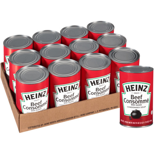  HEINZ Beef Consomme Soup, 49.75 oz. Can, (Pack of 12) 