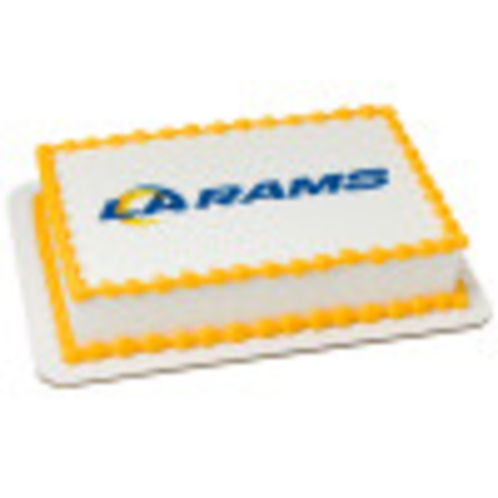 Order Nfl Los Angeles Rams Edible Image By Photocake Cake From Viking