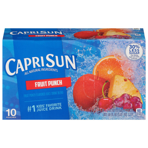  CAPRI SUN Juice Fruit Punch Pouch, 6 oz. Pouches (Pack of 40) 