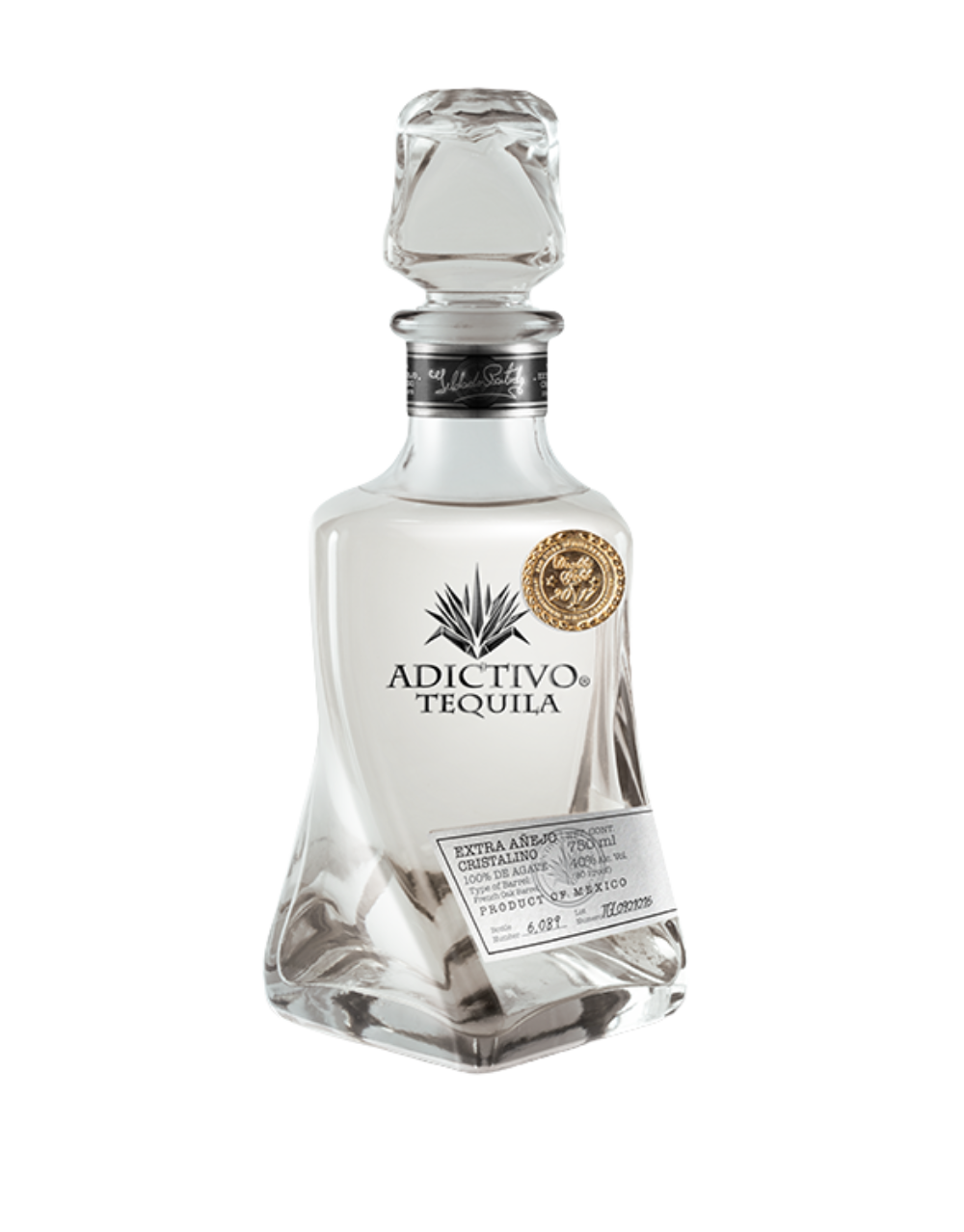 ADICTIVO EXTRA AÑEJO CRISTALINO TEQUILA