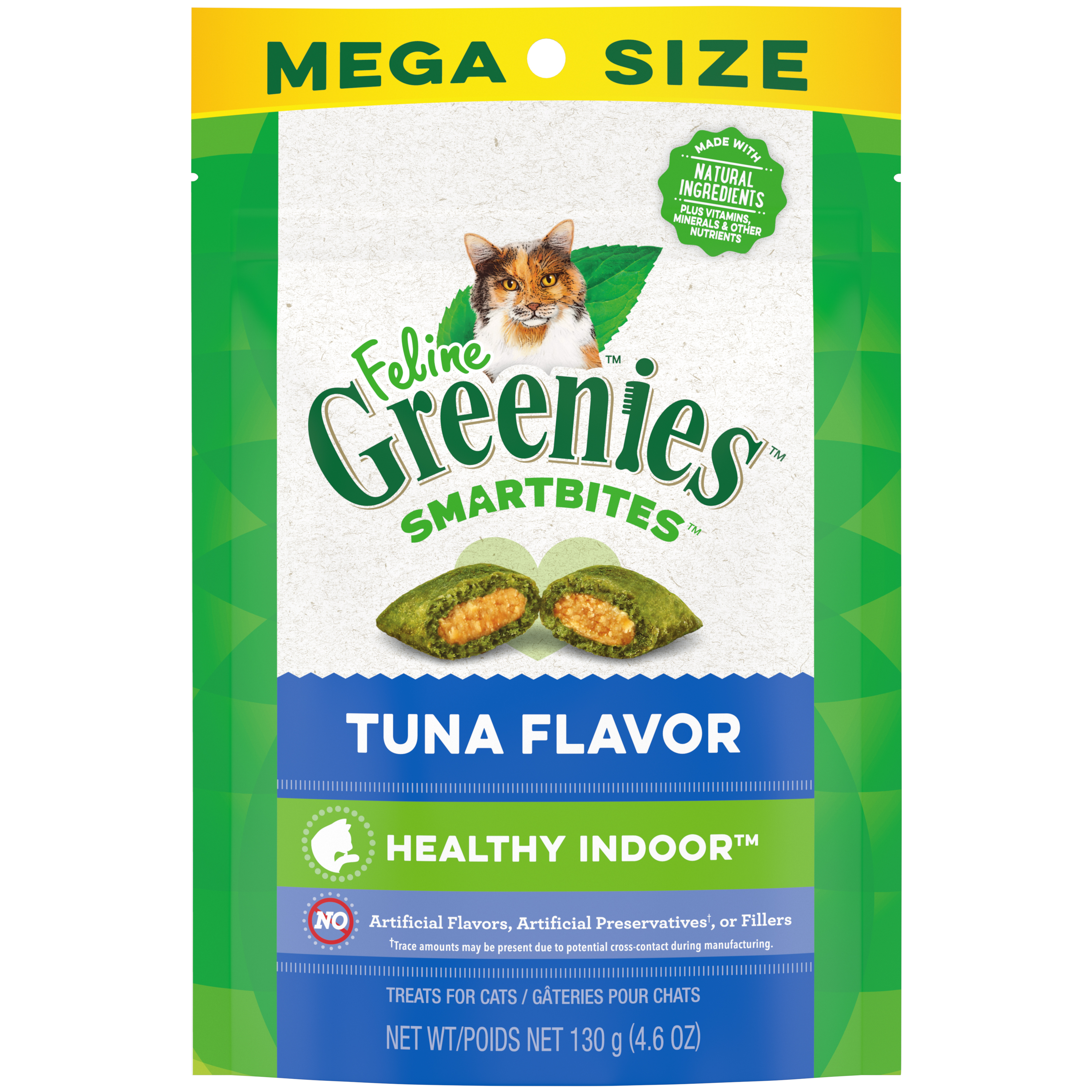 4.6 oz. Greenies Feline Smartbites Hairball Control Tuna - Health/First Aid