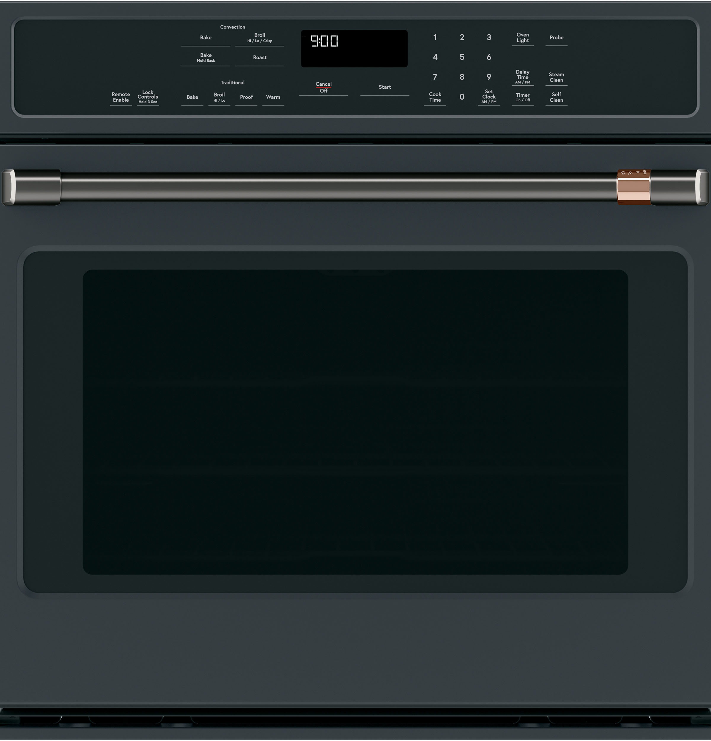30" Width Hndl Kit for Sgl Wall Ovens Brushed Black For use w/ Wall Ovens — Not Connectable view 2