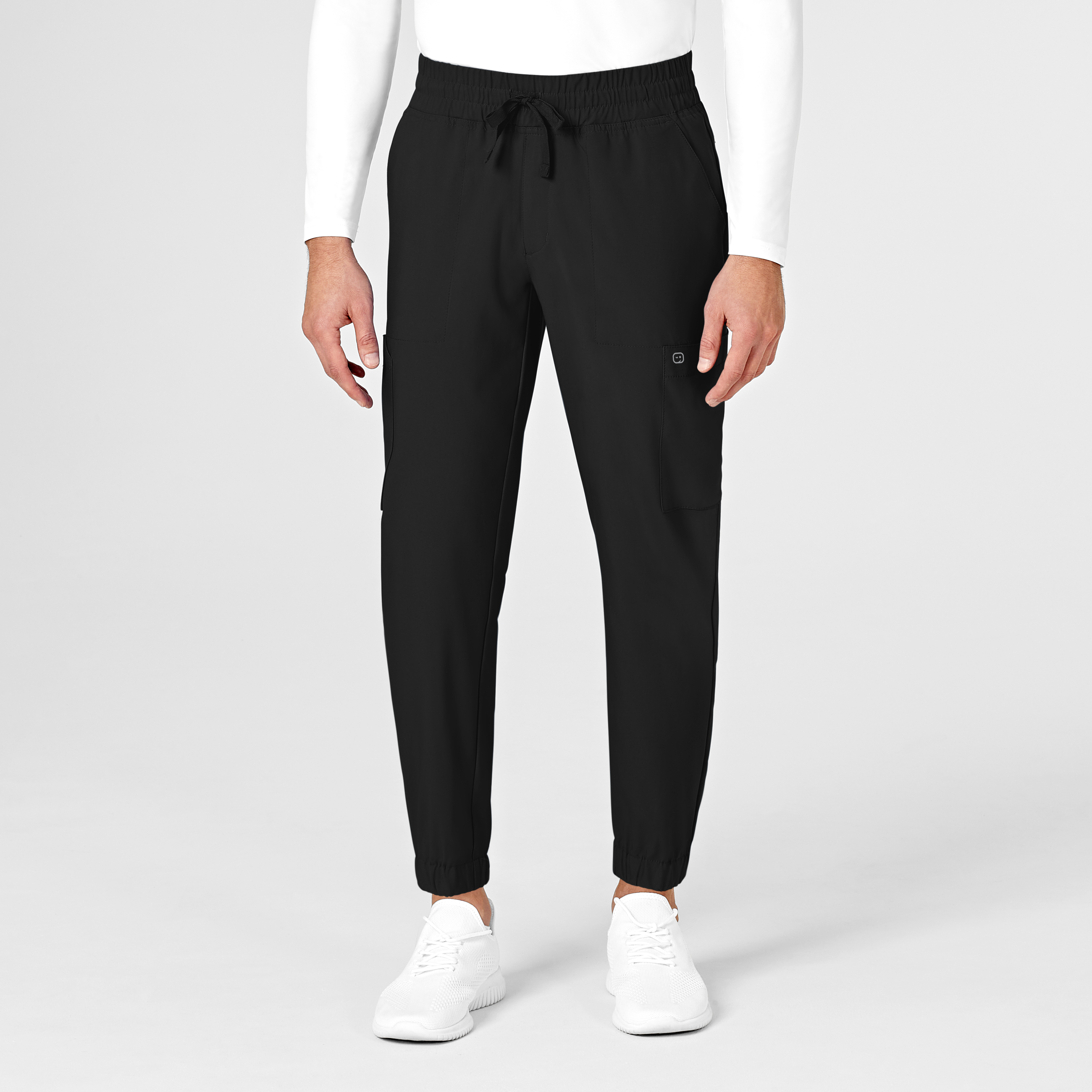 W123 Men&#8216;s Cargo Jogger Scrub Pant-Wonder Wink