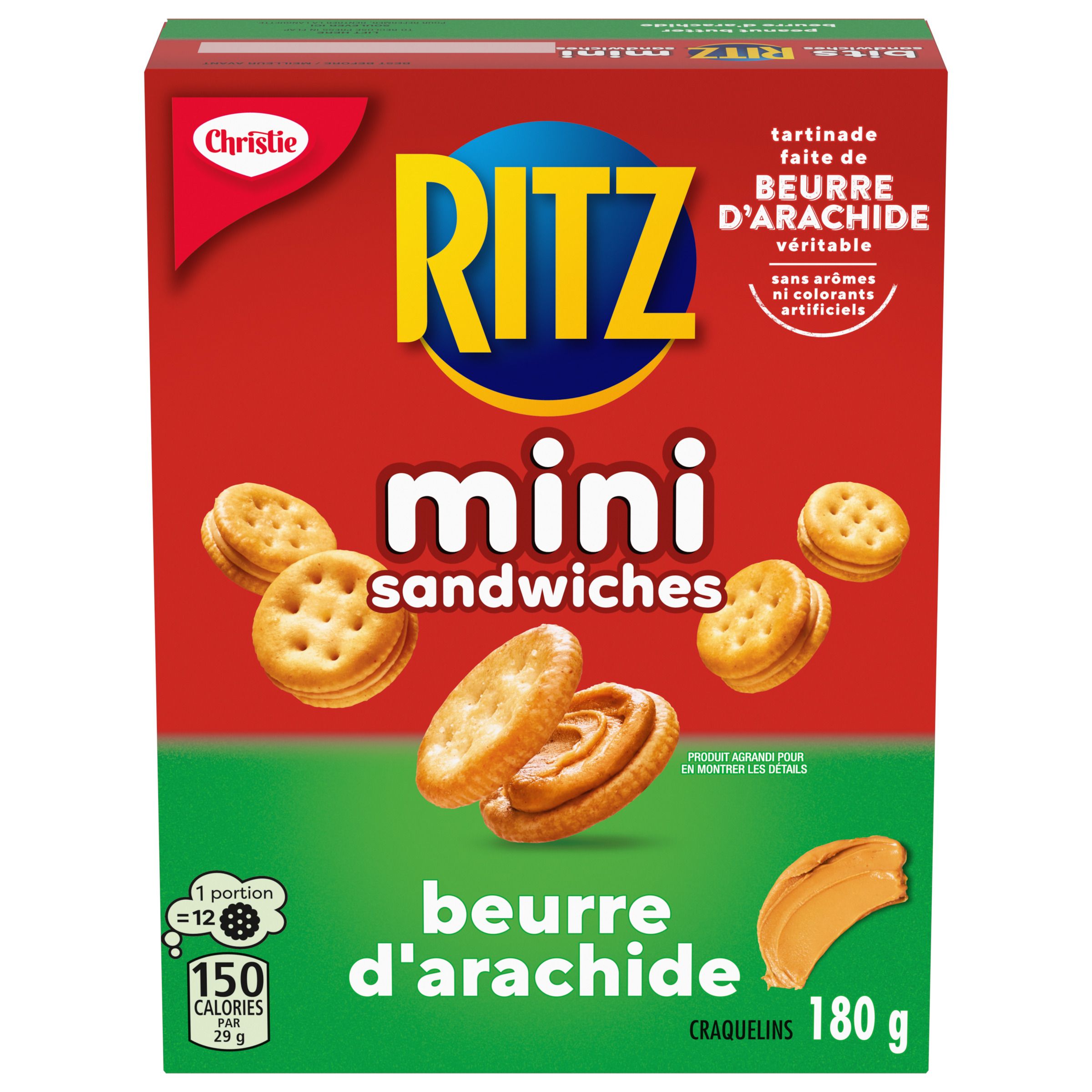 MINI RITZ Sandwiches au beurre d'arachide, 180 g