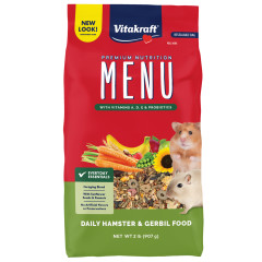 Image of Vitakraft MENU Hamster & Gerbil Food, 2 lb