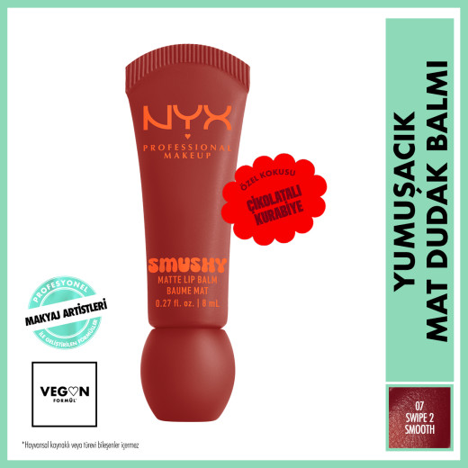smushy yumuşacık mat dudak balmı - 07 swipe 2 smooth