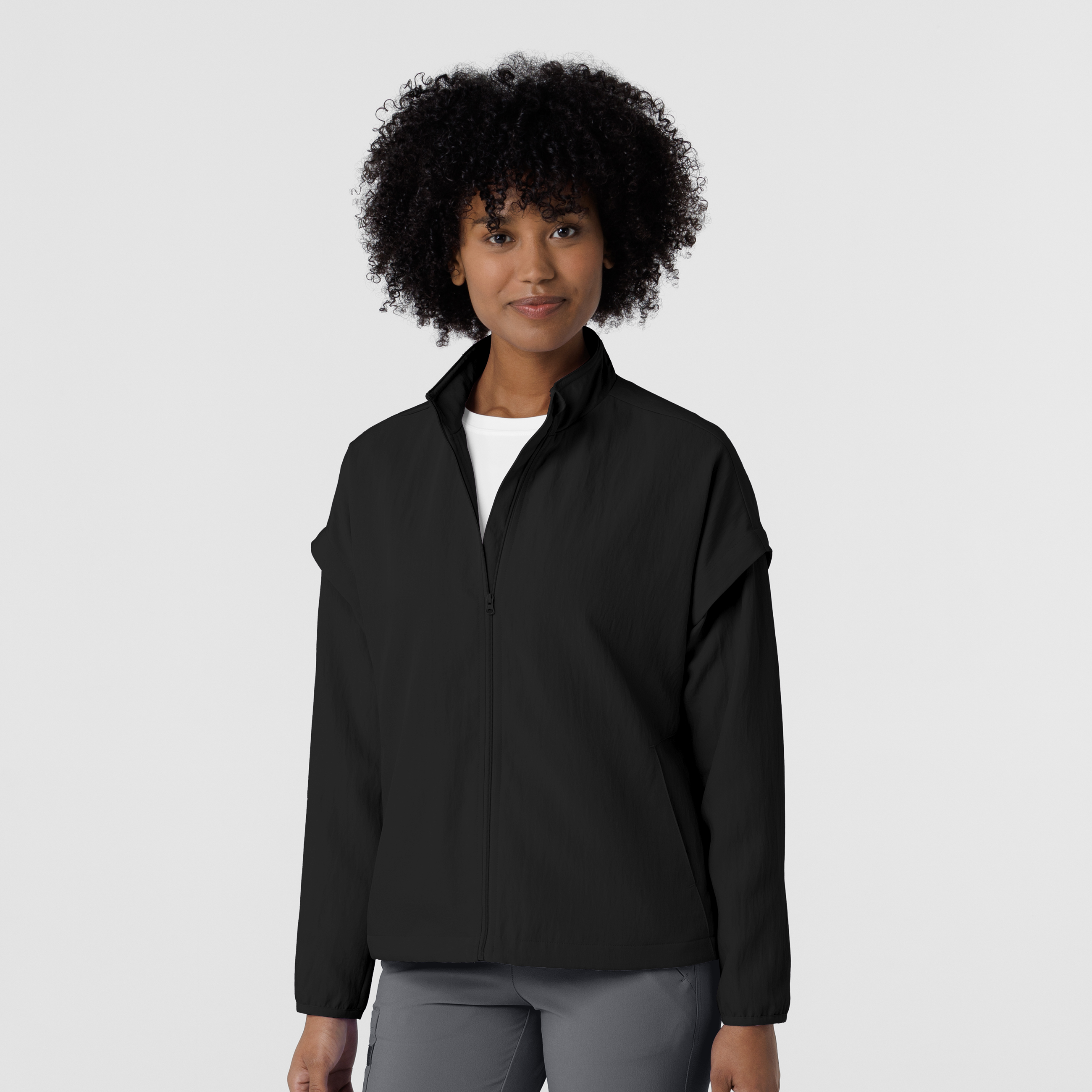 Knits and Layers Women&#8216;s BreezeBreaker Scrub Jacket-Wonder Wink