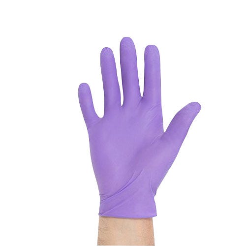 Purple Nitrile® Exam Glove Large, 9-1/2", Sterile, Powder Free- 50pr/Box