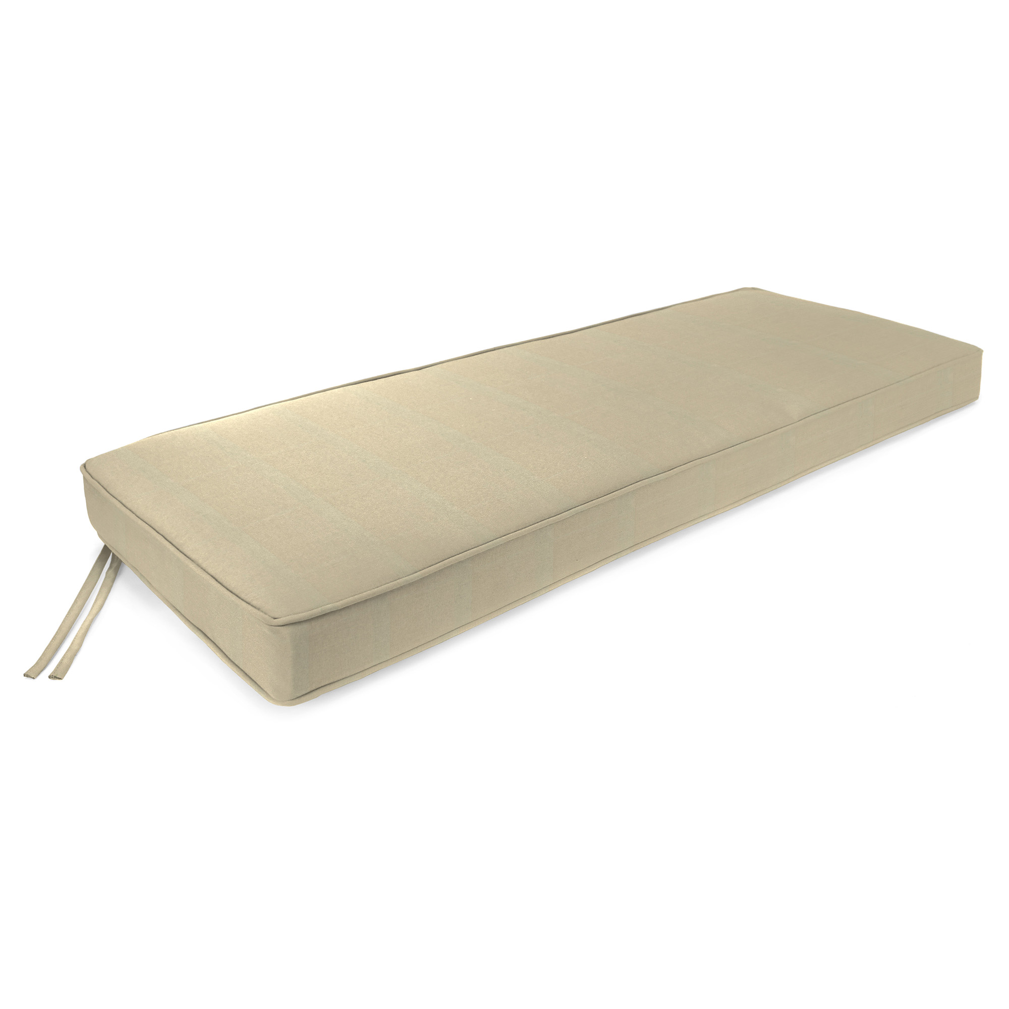 New Outdoor Settee Swing Bench Cushion with Ties and Welt 47" x 17", UV Treated - Picture 10 of 16