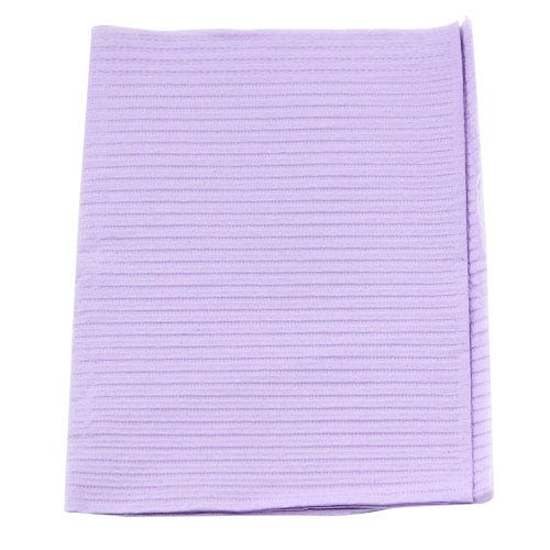 Econoback® Patient Towels, 2-Ply Tissue with Poly, 19" x 13", Lavender - 500/Case