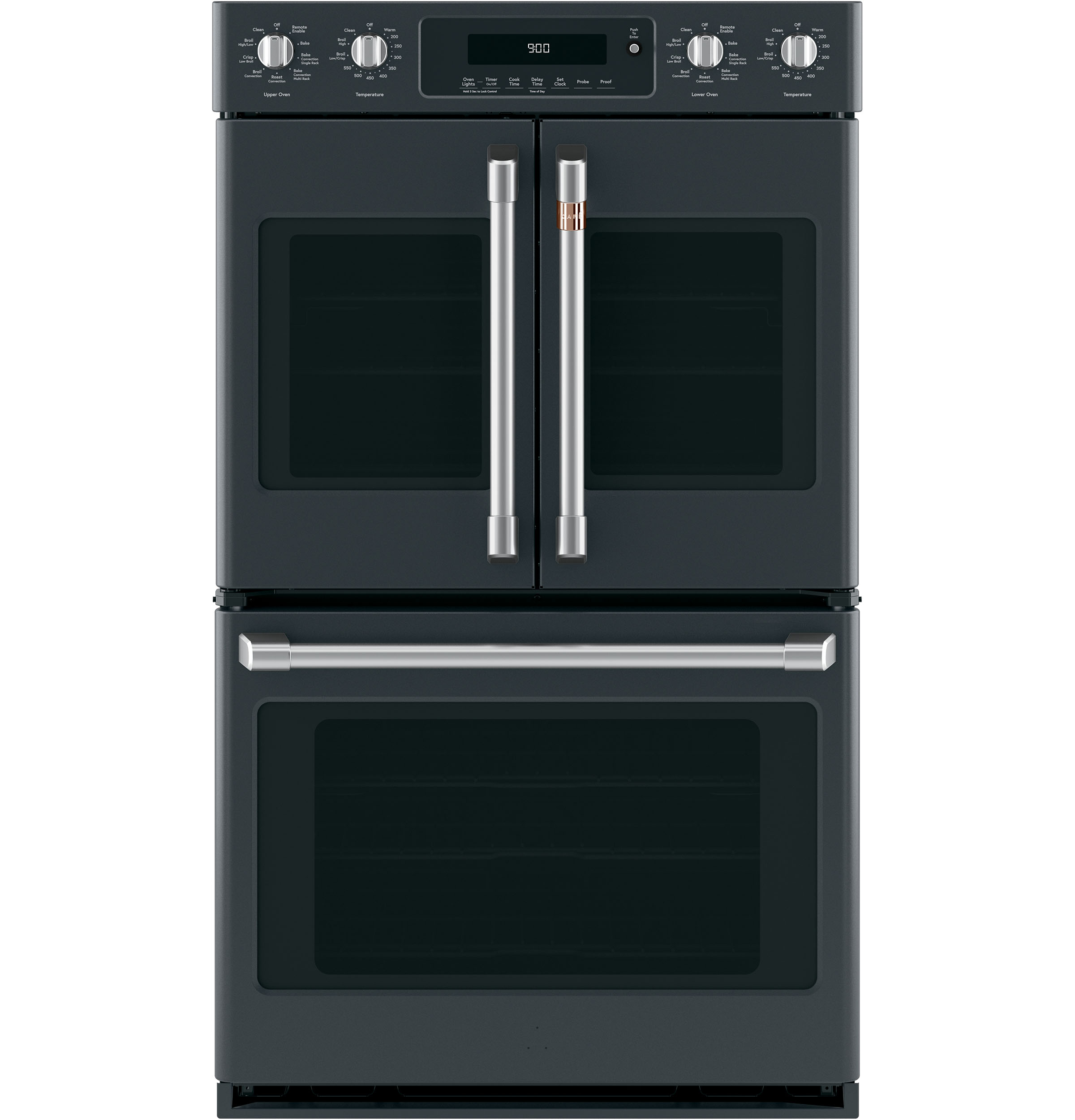 30" Width Hndl & Knob Kit for French-Dr Dbl Wall Ovens Brushed Stainless For use w/ Wall Ovens — Not Connectable view 2