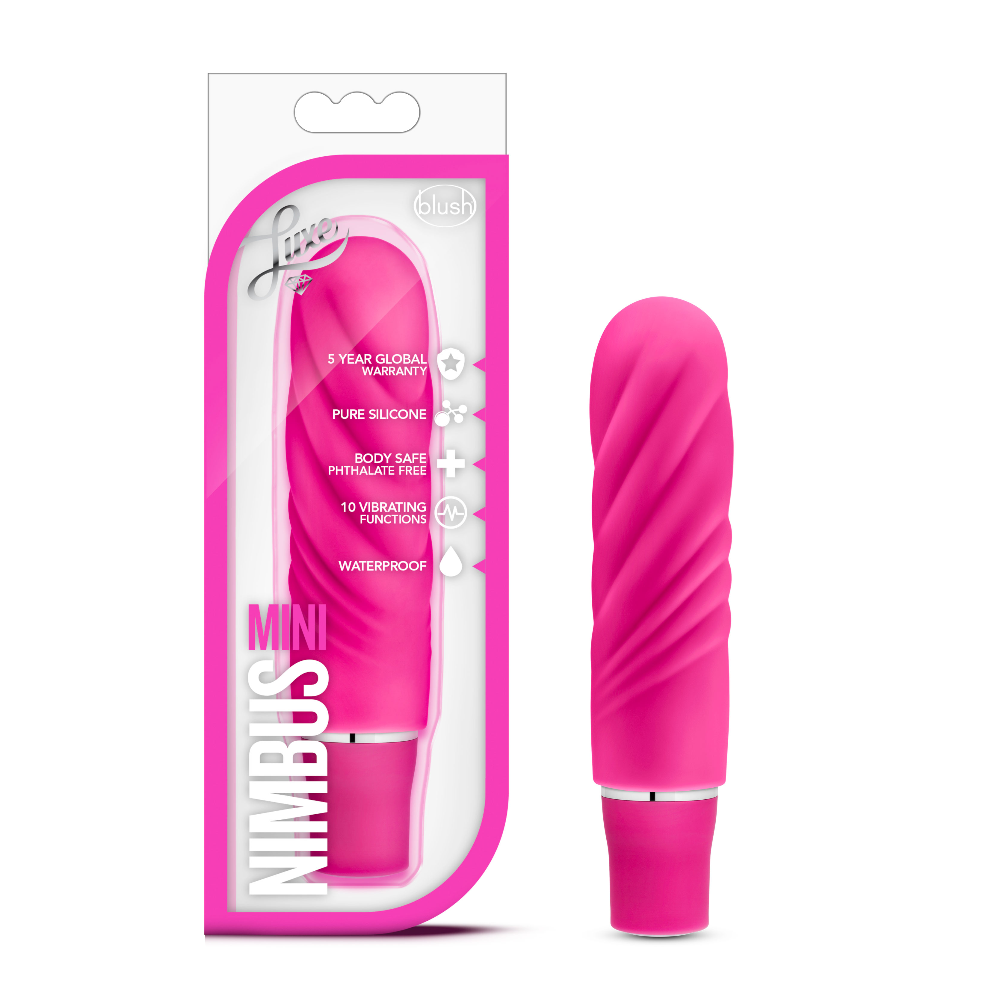 Blush Luxe Nimbus Fuchsia 4.75-Inch Vibrating Mini Vibrator