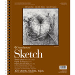 Strathmore 400 Series Sketch Pad, Side Wire Binding, 100 Sheet, 11x14 inch