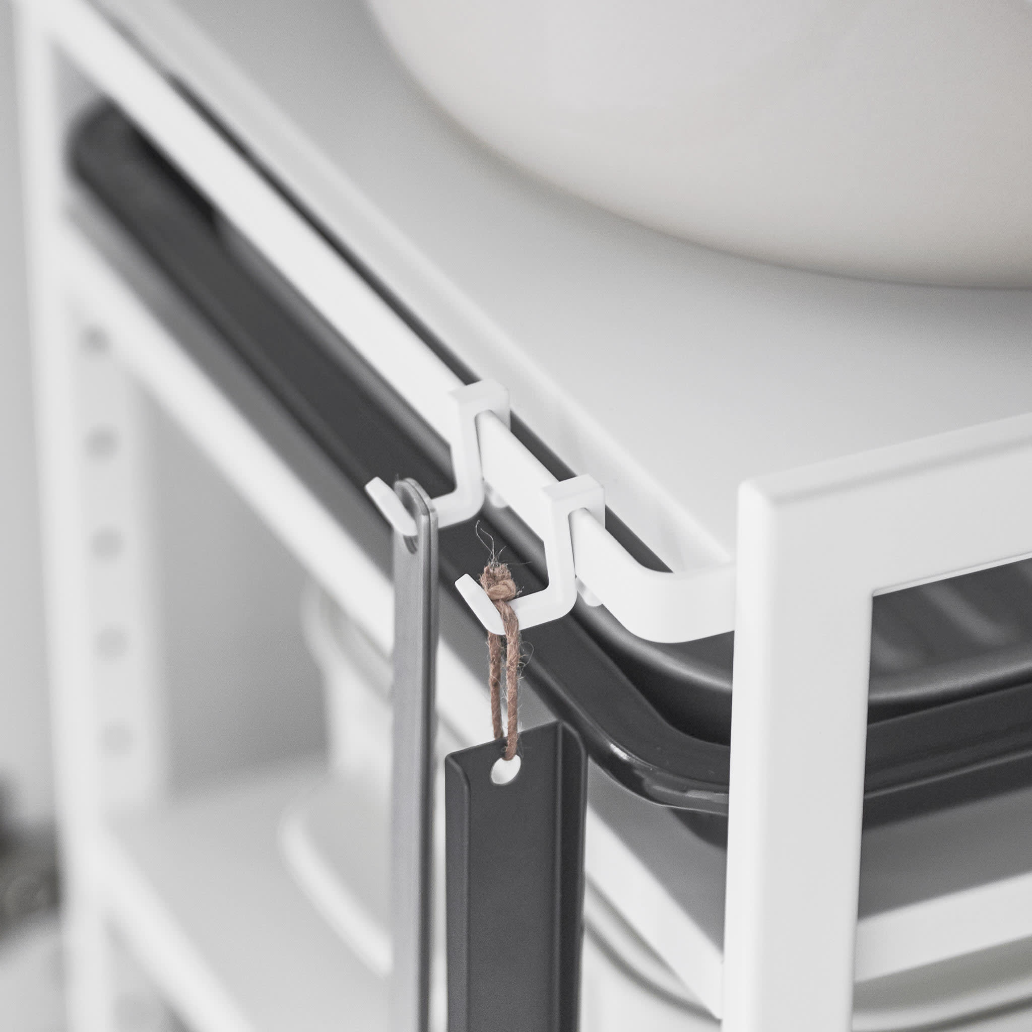 3-Tiered Under-Sink Organizer : Extra Hooks