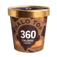 Chocolate Caramel Brownie Light Ice Cream, 16 fl oz Pint