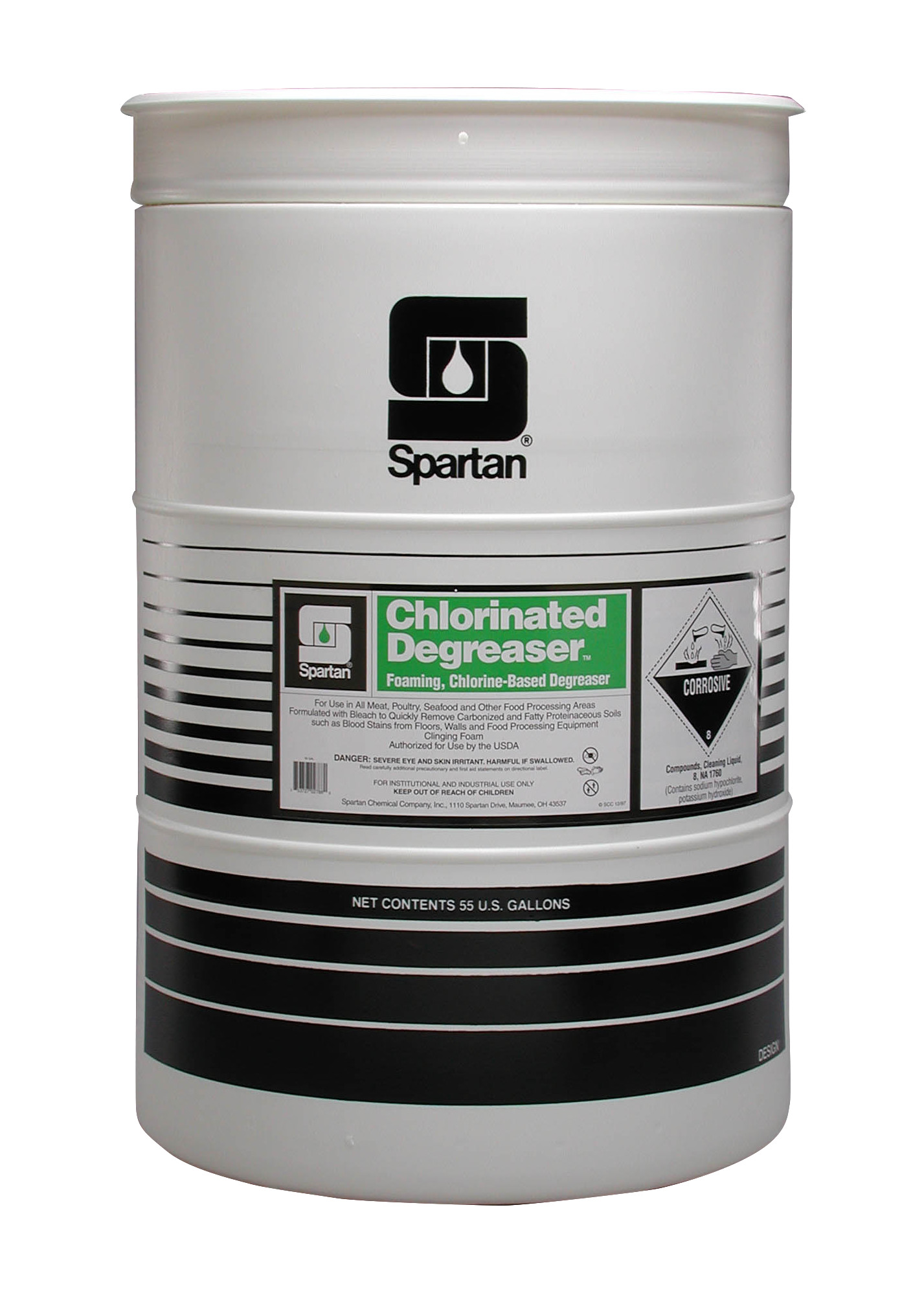 Spartan Chemical Company Chlorinated Degreaser, 55 GAL DRUM