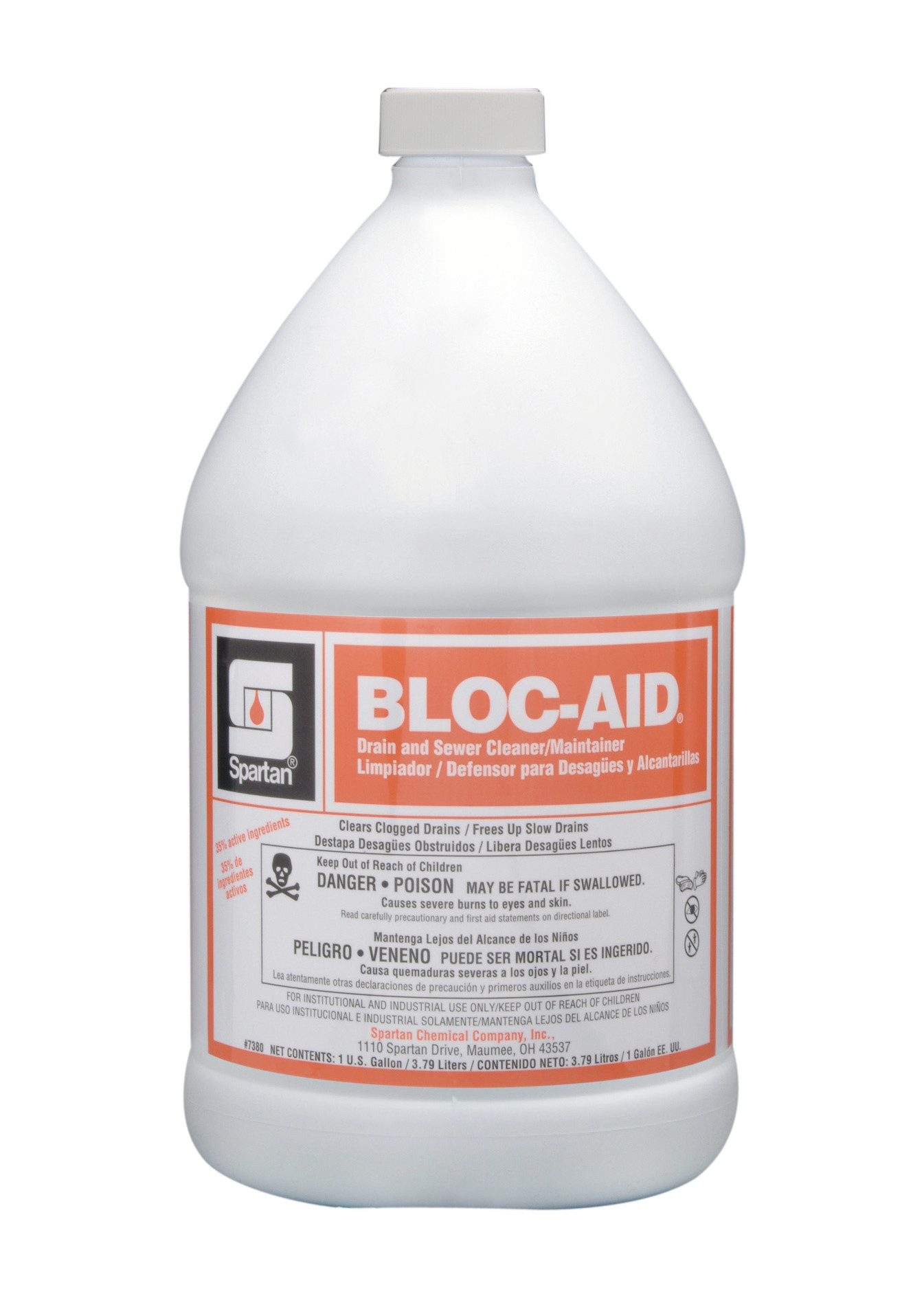 Spartan Chemical Company Bloc-Aid, 1 GAL 4/CSE