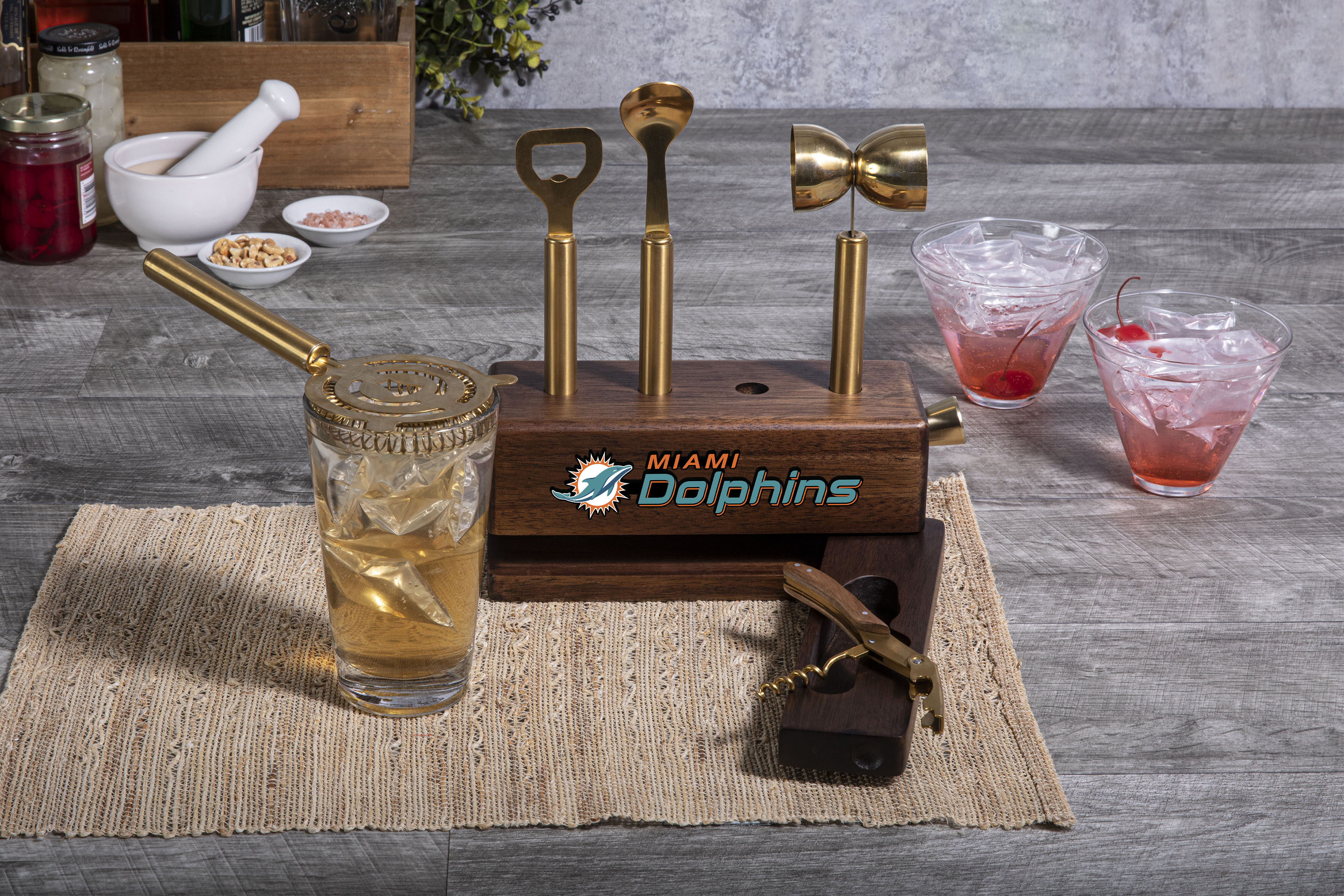 Miami Dolphins - Sidecar 5-Piece Bar Tool Set