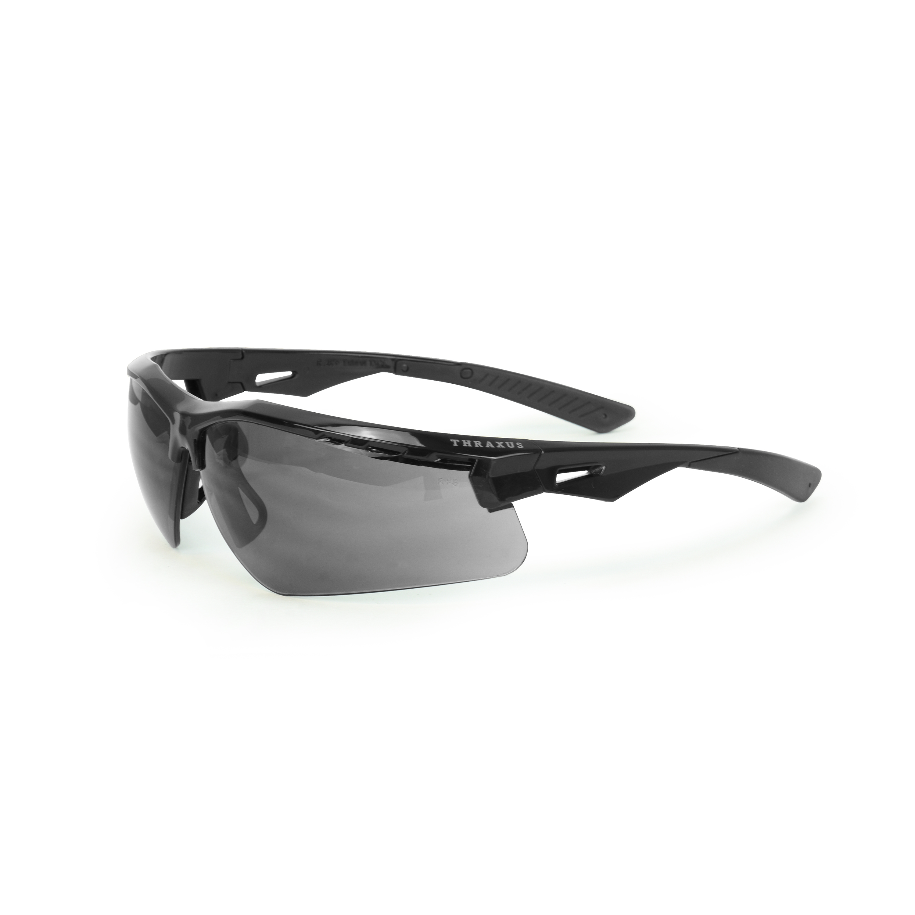 Thraxus Safety Eyewear - Black Frame - Smoke Lens