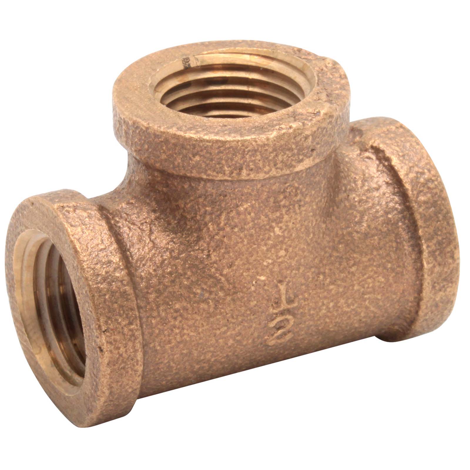 Wolverine Brass® 83147NL 1/2" FIP Brass Tee