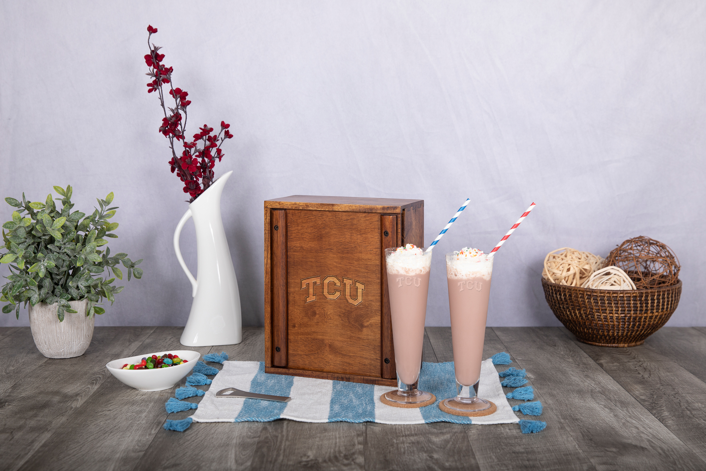 TCU Horned Frogs - Pilsner Beer Glass Gift Set