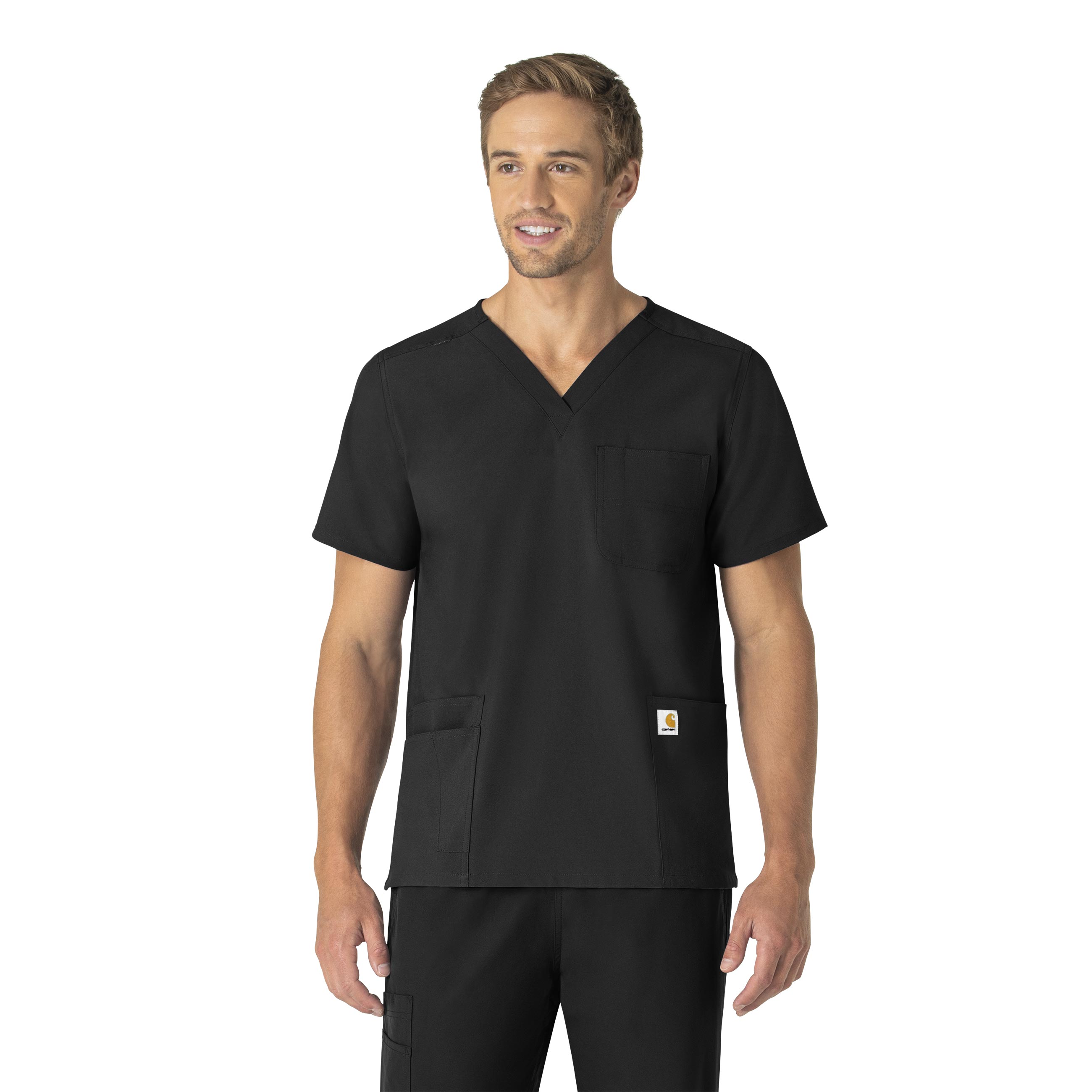 Force Essentials Unisex V-Neck 6-Pocket Scrub Top-Carhartt