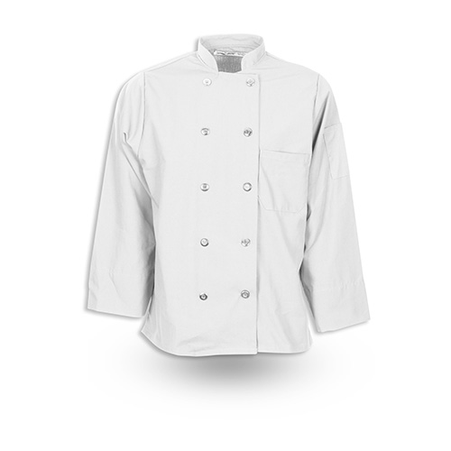 Classic Chef Coat With Plastic Buttons