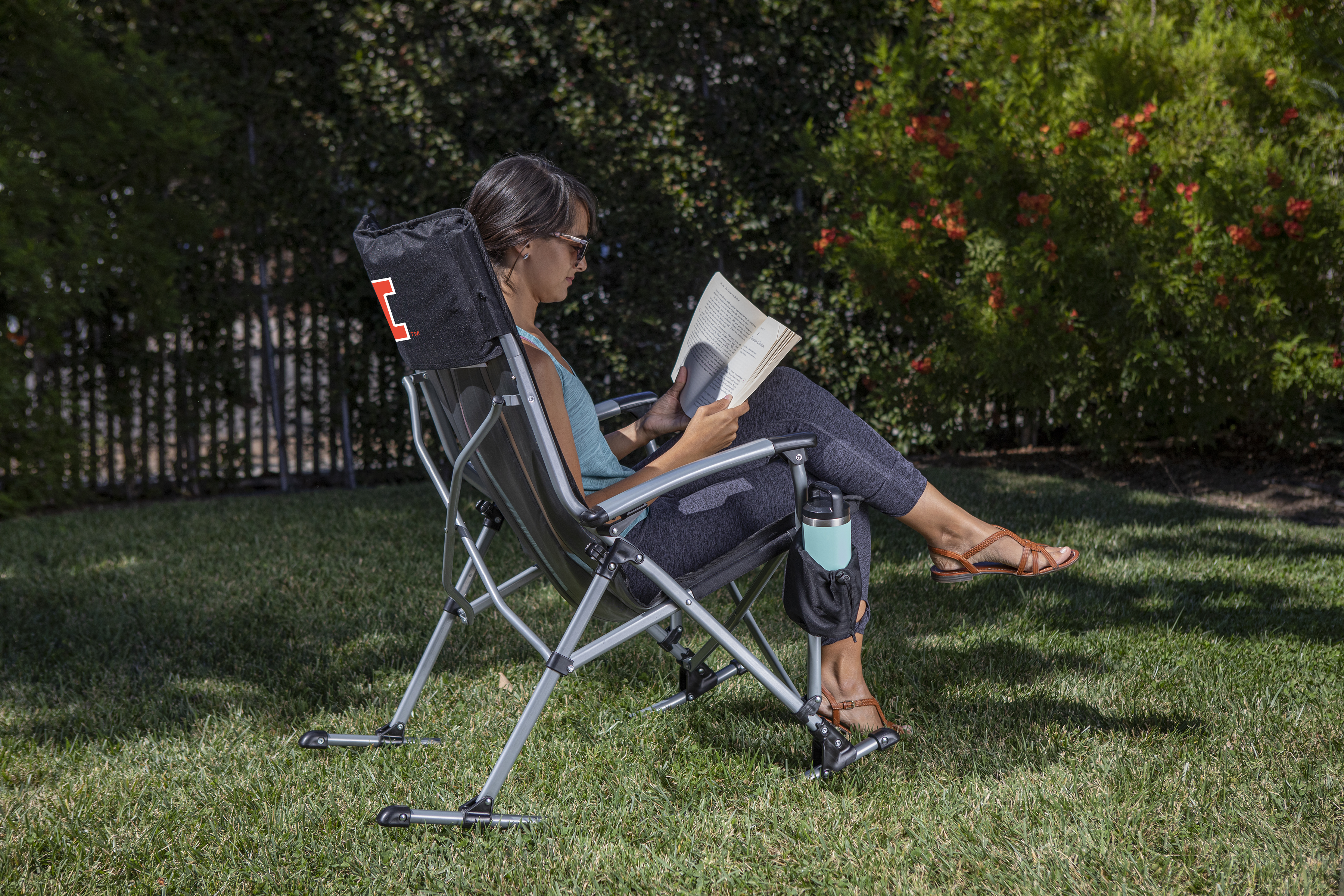 Illinois Fighting Illini - Outdoor Rocking Camp Chair