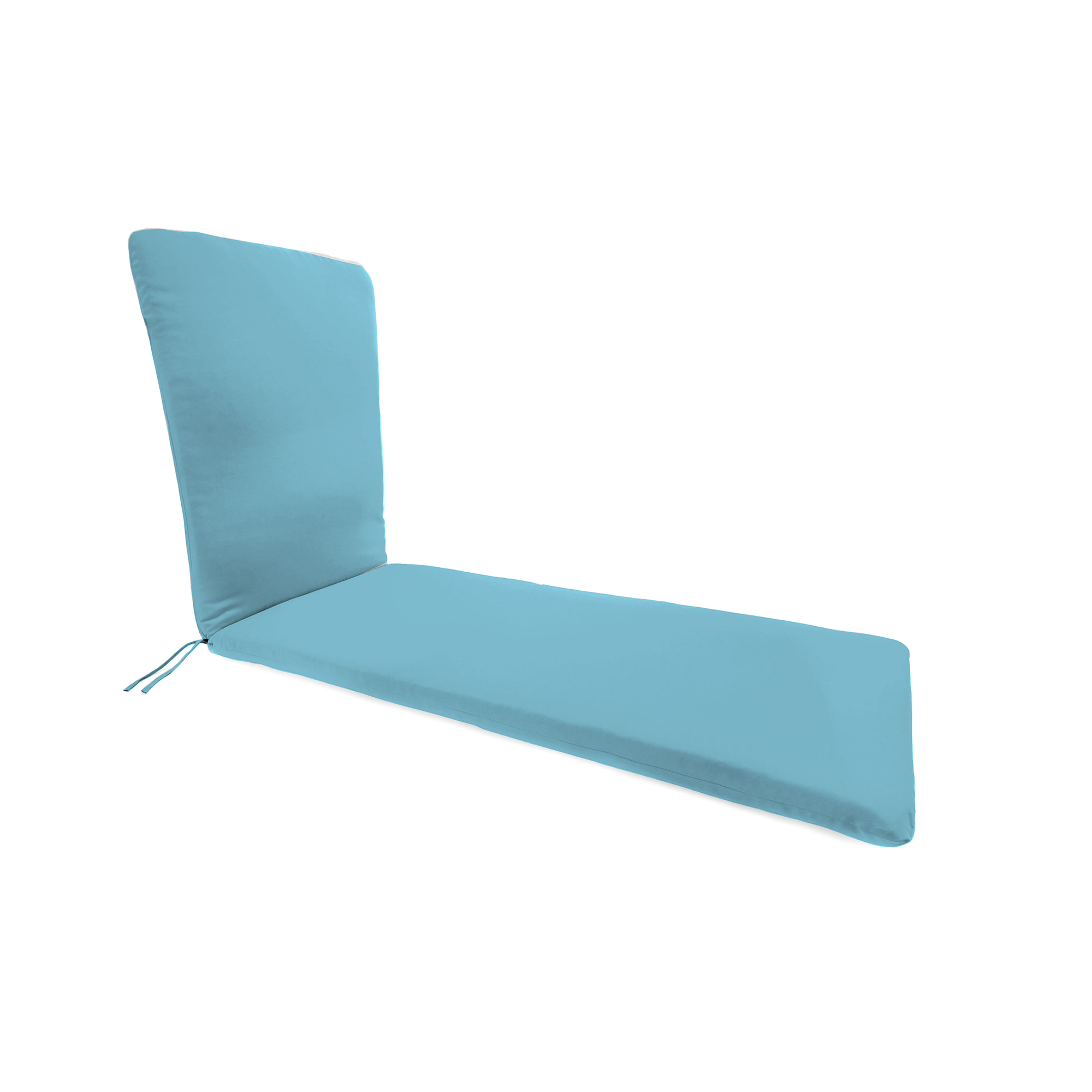 New Outdoor Patio Chaise Lounge Chair Cushion with Ties 74" x 22", UV Treated - Picture 14 of 18