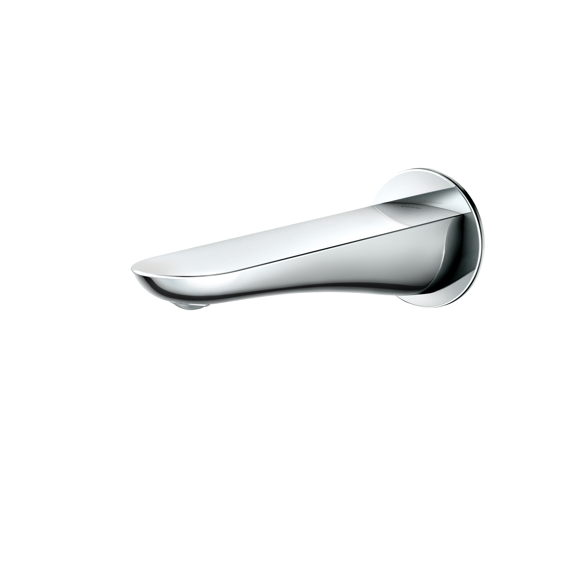 TOTO Modern R Wall Tub Spout, Polished Chrome, Brass, TBG01001U#CP