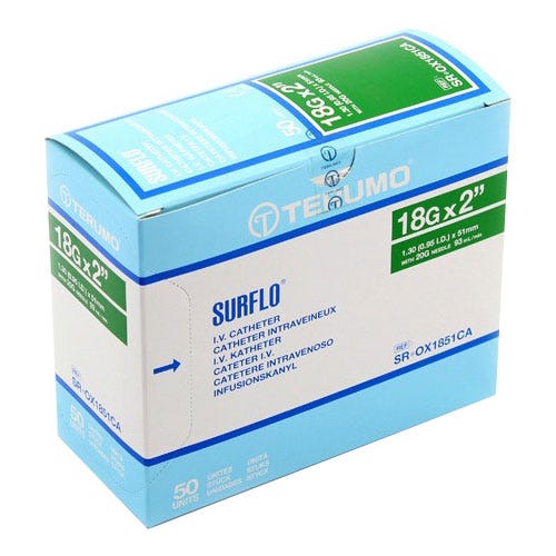 Catheter SURFLO® 18ga x 2"