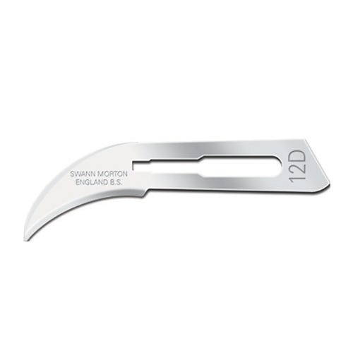 Swann-Morton® Surgical Blade #12D Carbon Steel Sterile - 100/Box