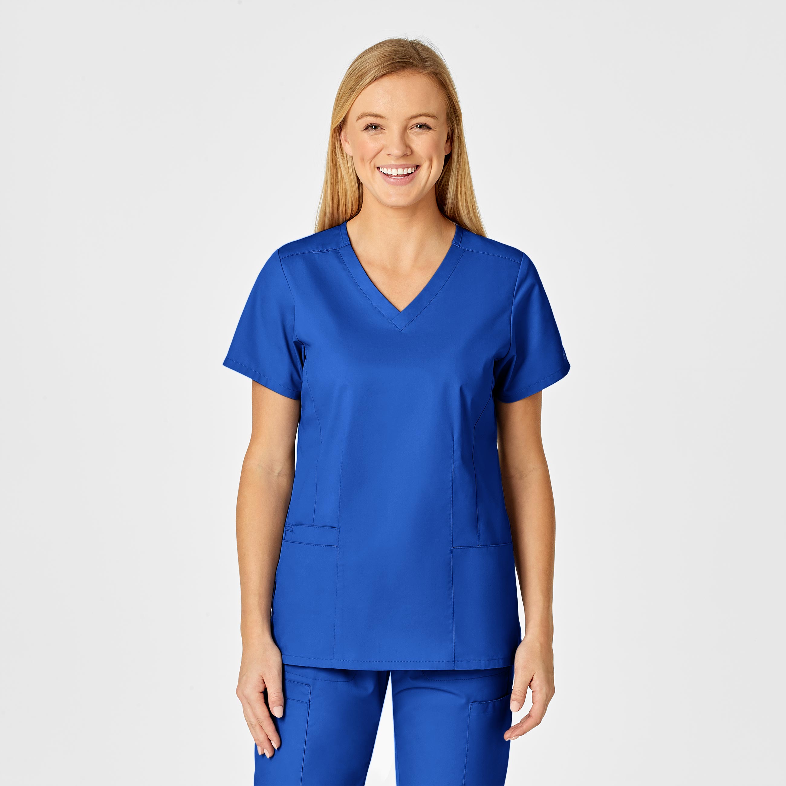 Assabet Women&#8216;s V-Neck Scrub Top-Wonder Wink