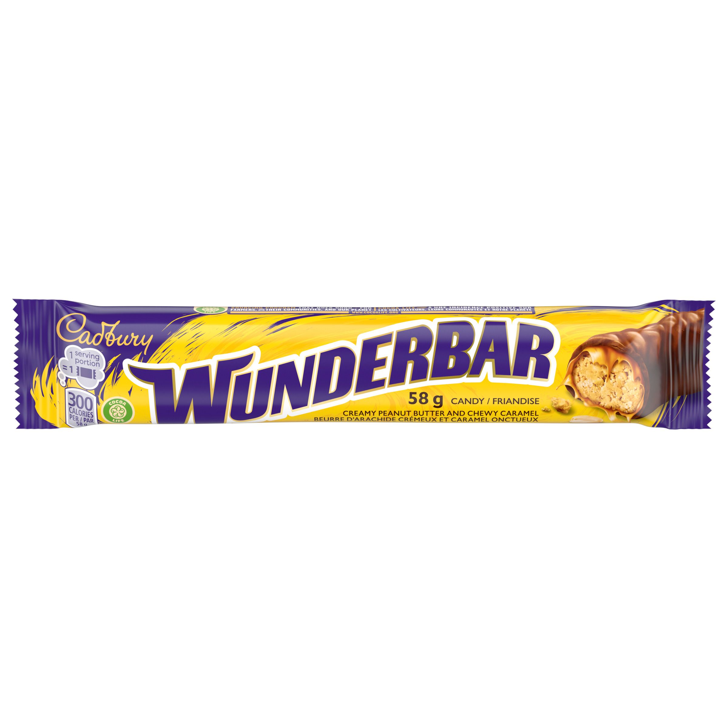 Cadbury Wunderbar, tablette individuelle (58 g)