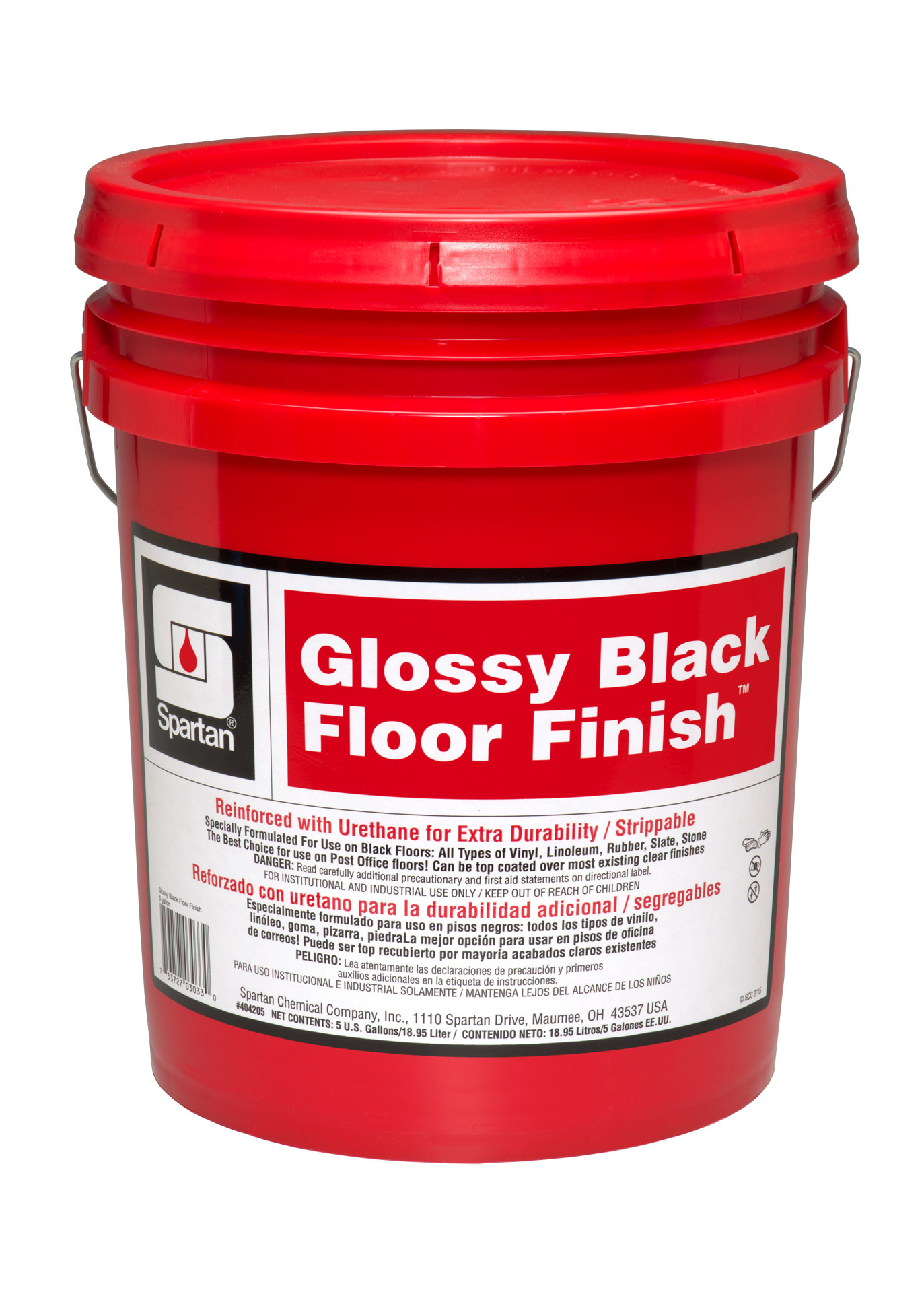 Spartan Chemical Company Glossy Black Floor Finish, 5 GAL PAIL
