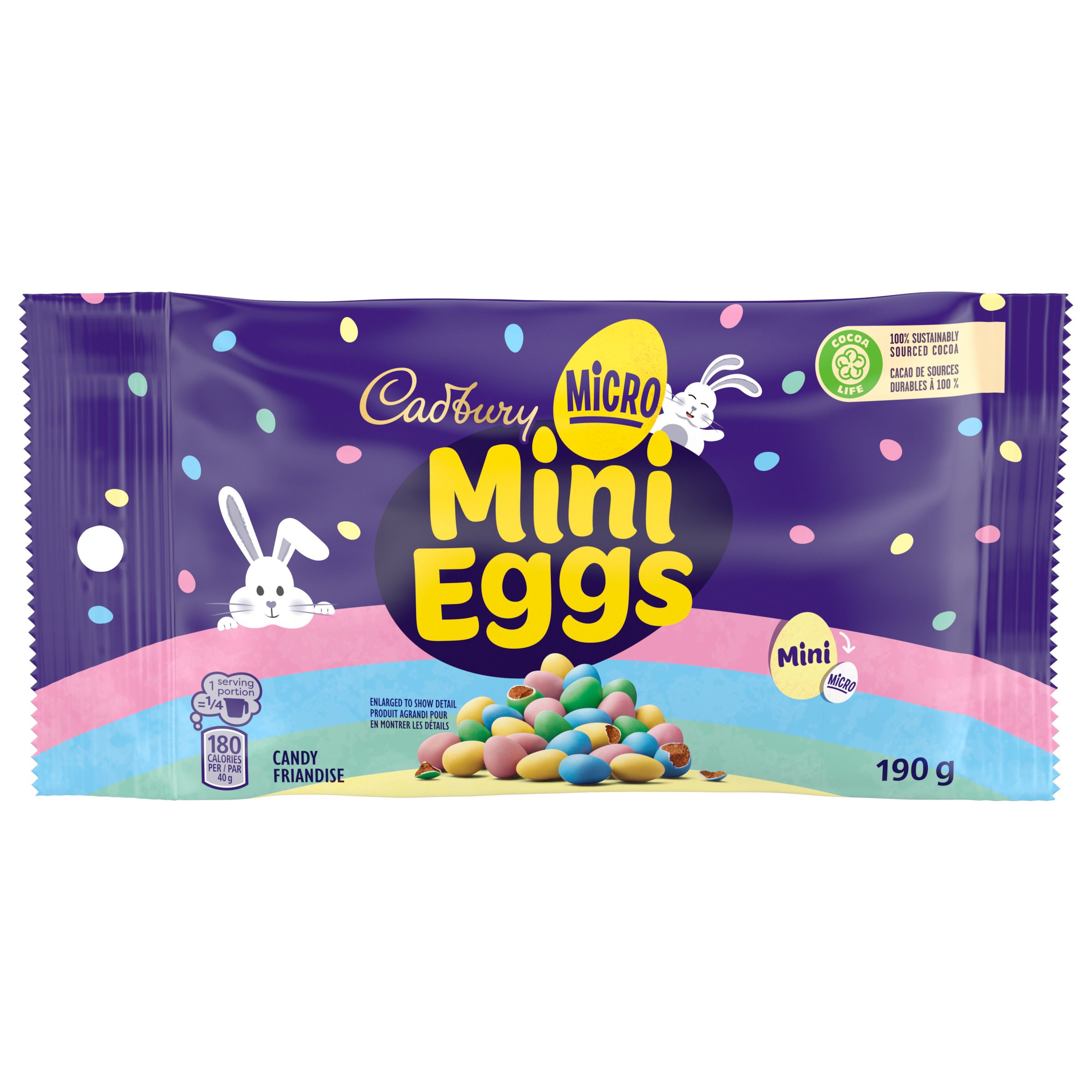 Cadbury Micro Mini Eggs Candy for Easter (190 g)-thumbnail-0