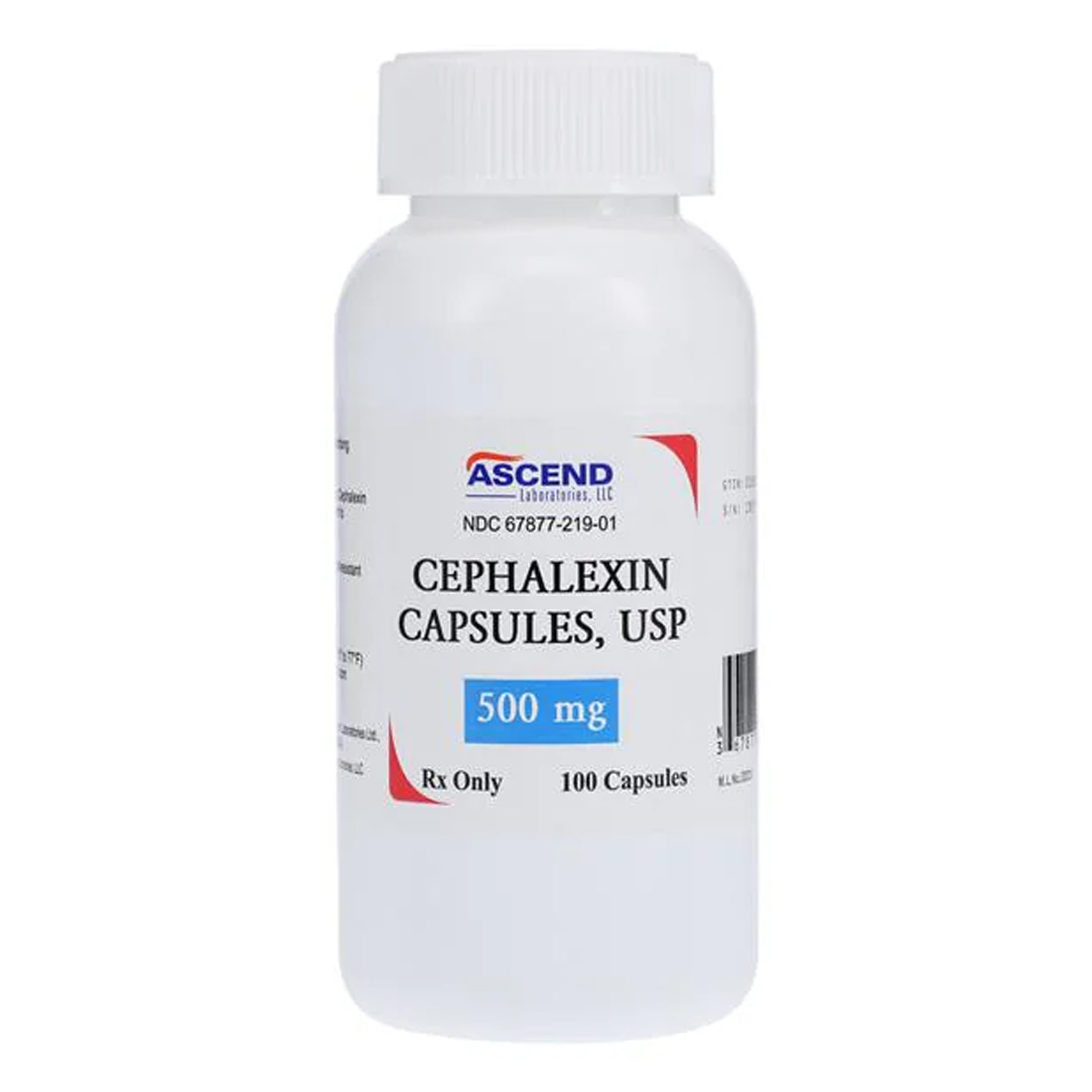 Cephalexin 500mg Capsules - 100/Bottle