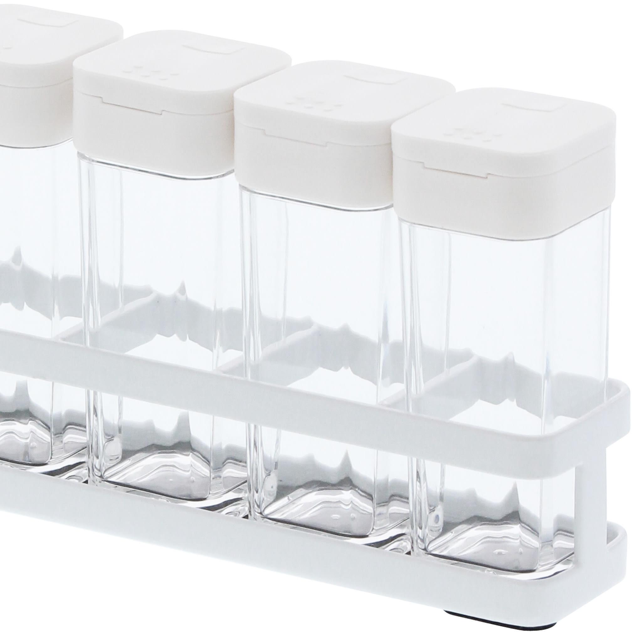 Spice Bottles (Set of 6) & Rack : Flexible Dispensing