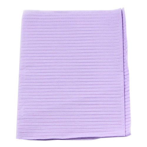 Polyback® Patient Towels, 3-Ply Tissue with Poly, 19" x 13", Lavender - 500/Case