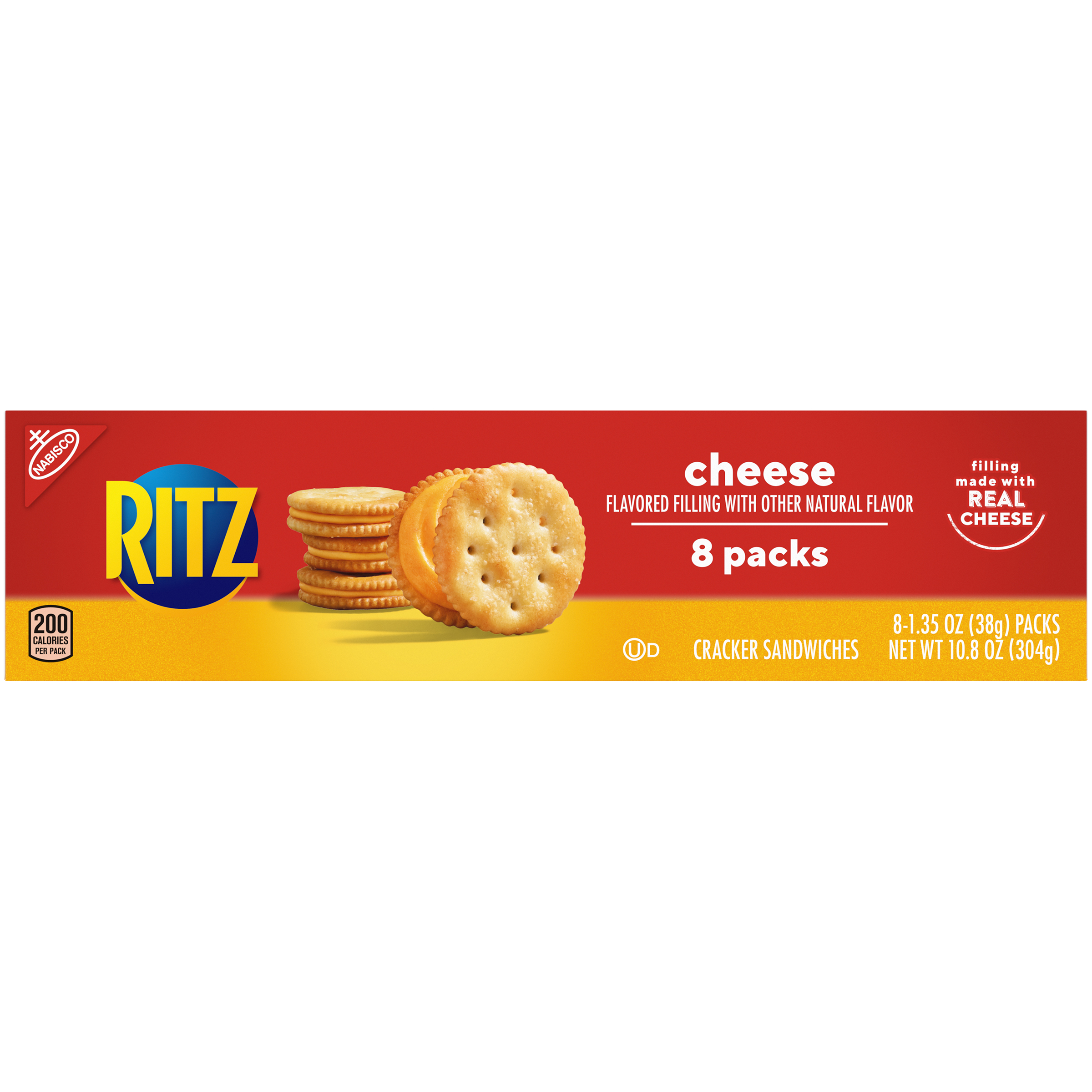 RITZ Cheese Sandwich Crackers, 8 - 1.35 oz Packs-3