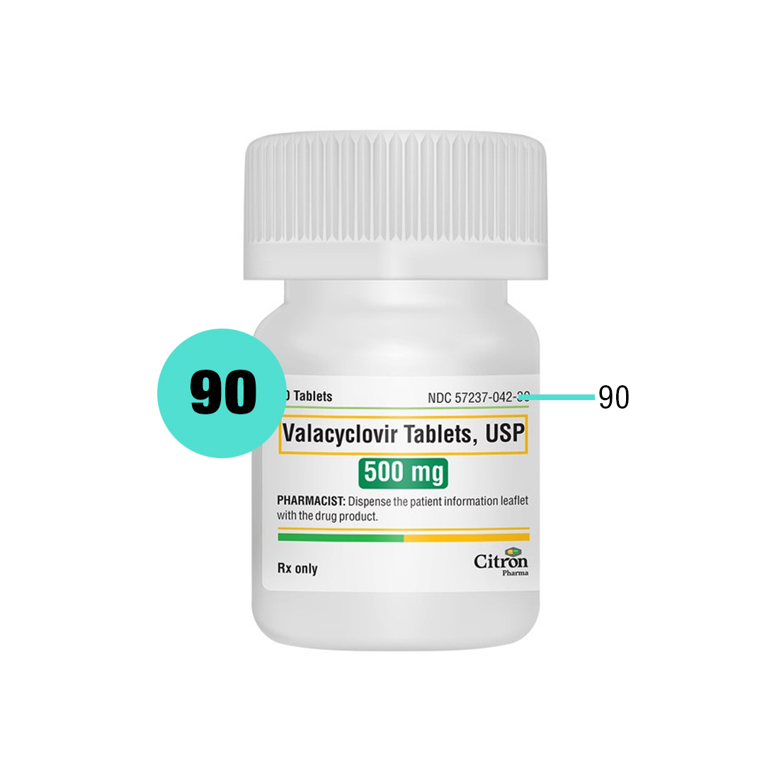 Valacyclovir 500mg Tablets