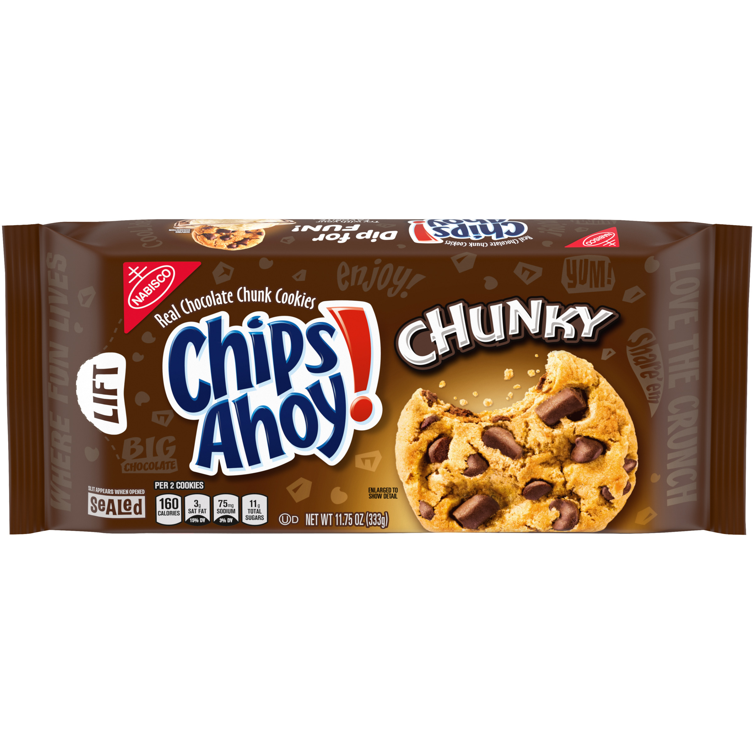 CHIPS AHOY! Chunky Chocolate Chip Cookies, 11.8 oz-0
