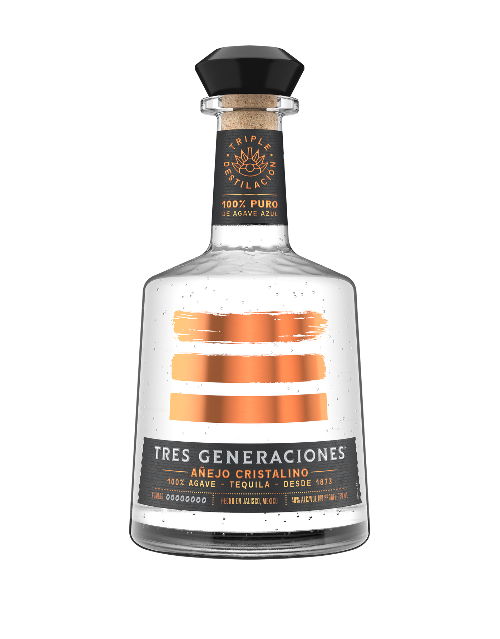 TRES GENERACIONES AÑEJO CRISTALINO TEQUILA