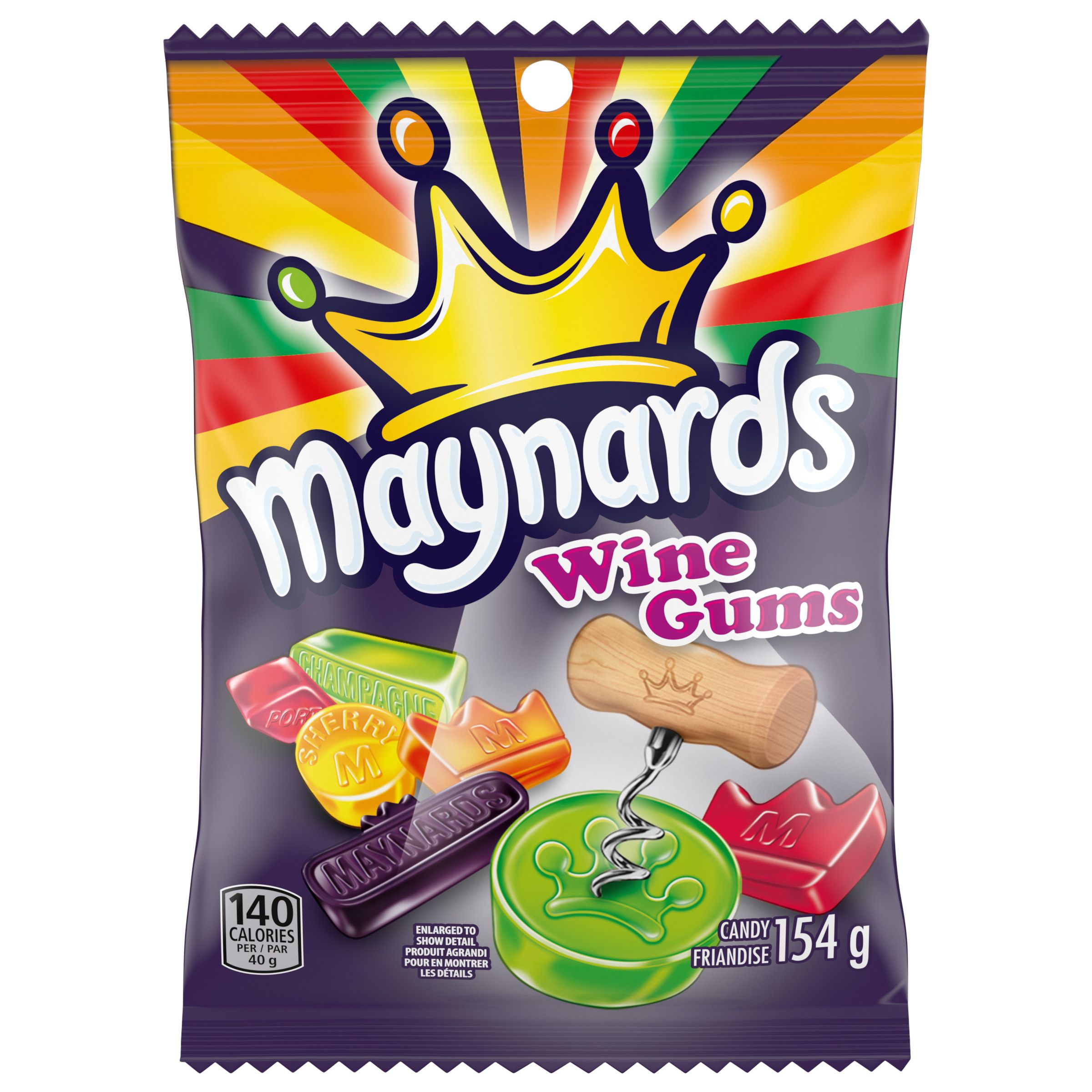 MAYNARDS WINE GUMS, GUMMY CANDY 154G