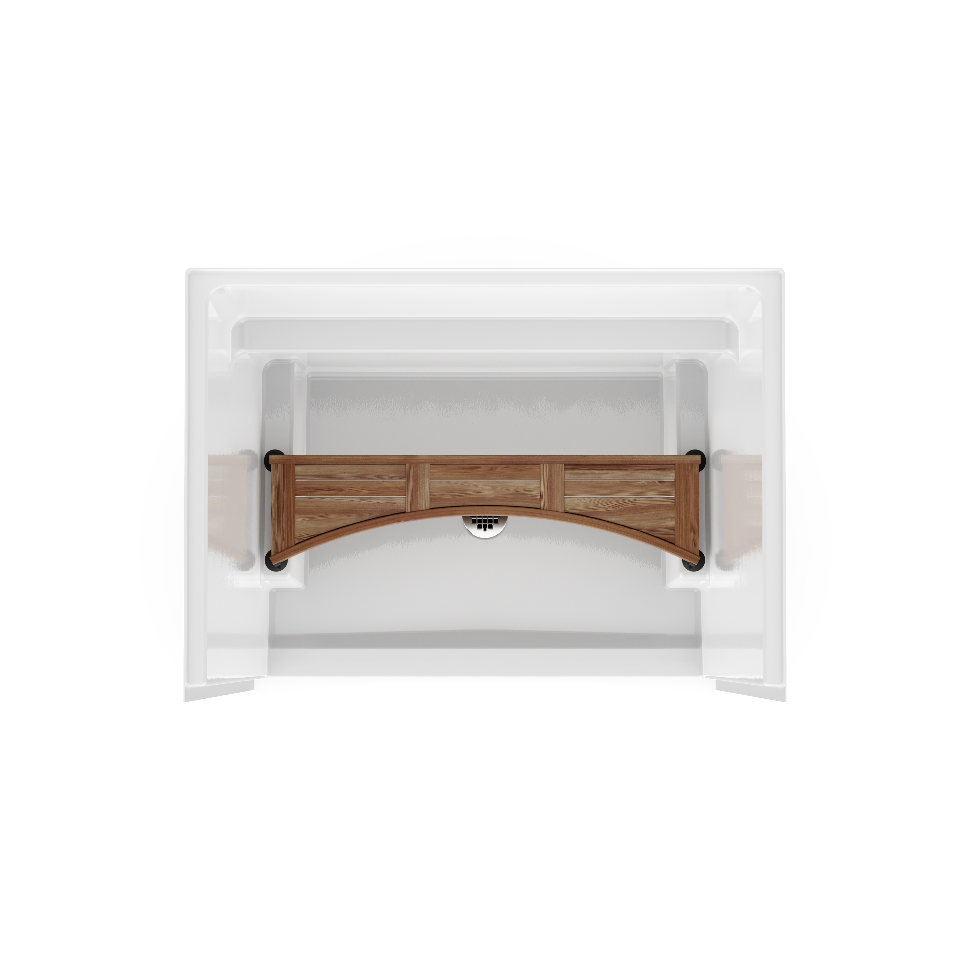 Icon SH4834 AcrylX™ Alcove Center Drain One-Piece Shower in White view 7