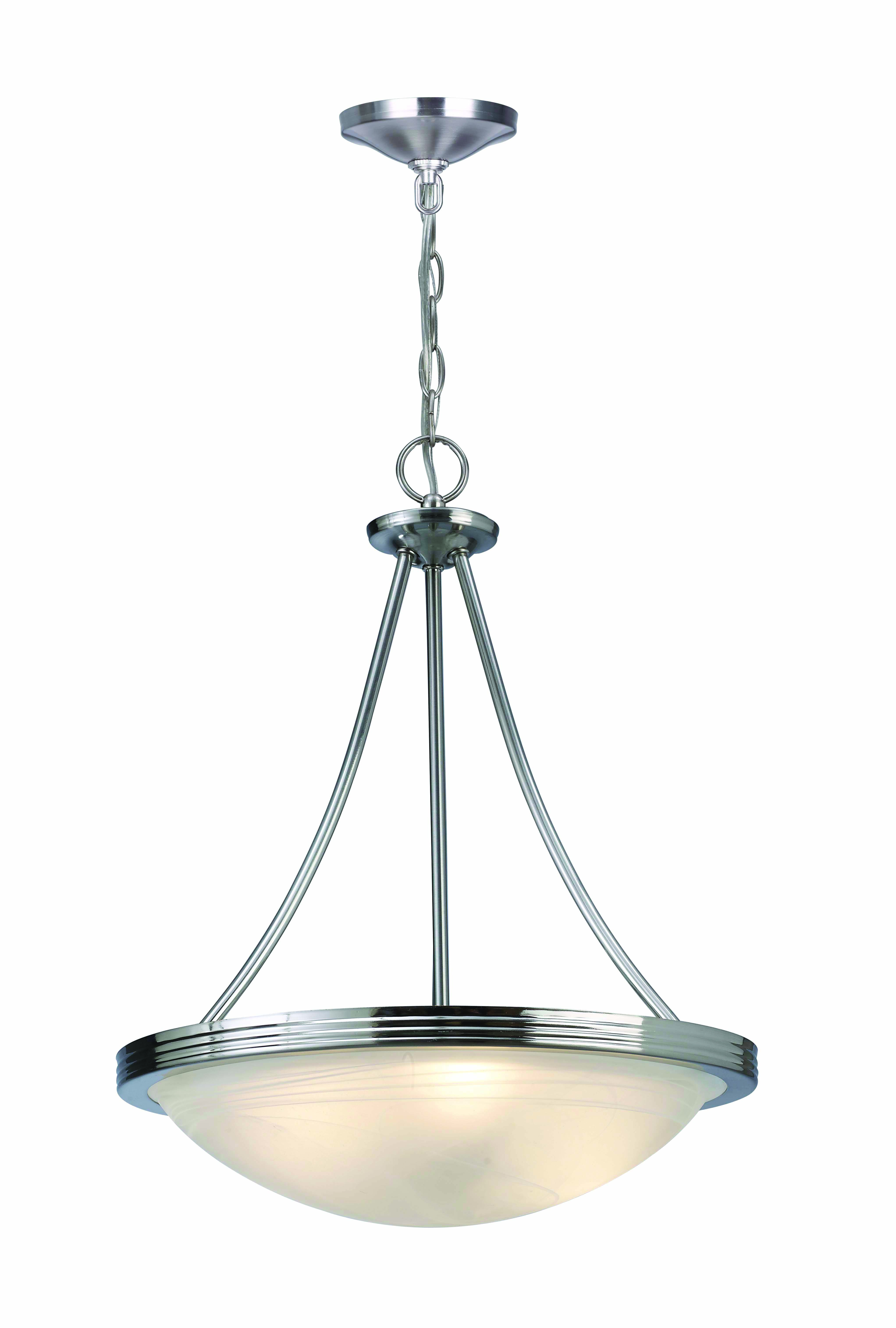 ALABASTER 3LT 15" CHANDELIER