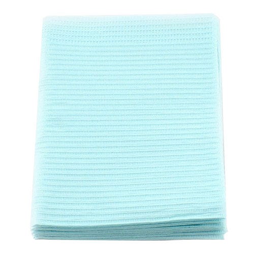 Econoback® Patient Towels, 2-Ply Tissue with Poly, 19" x 13", Blue - 500/Case