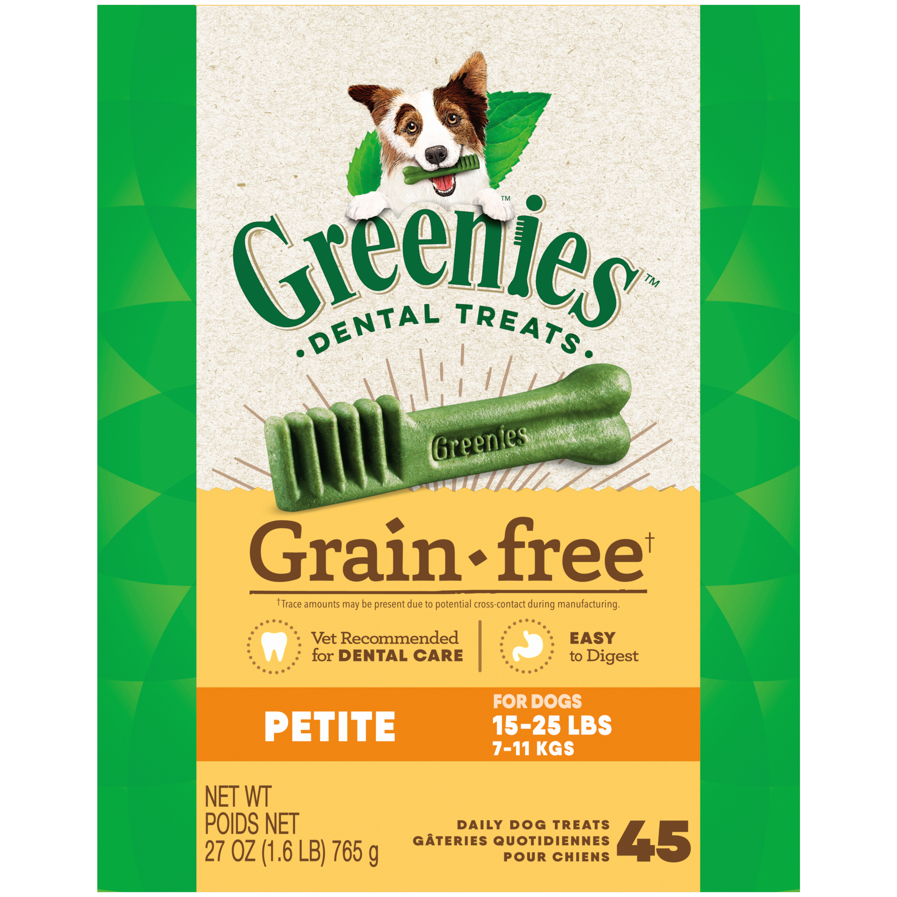 27 oz. Greenies Grain Free Petite Tub Treat Pack - Health/First Aid